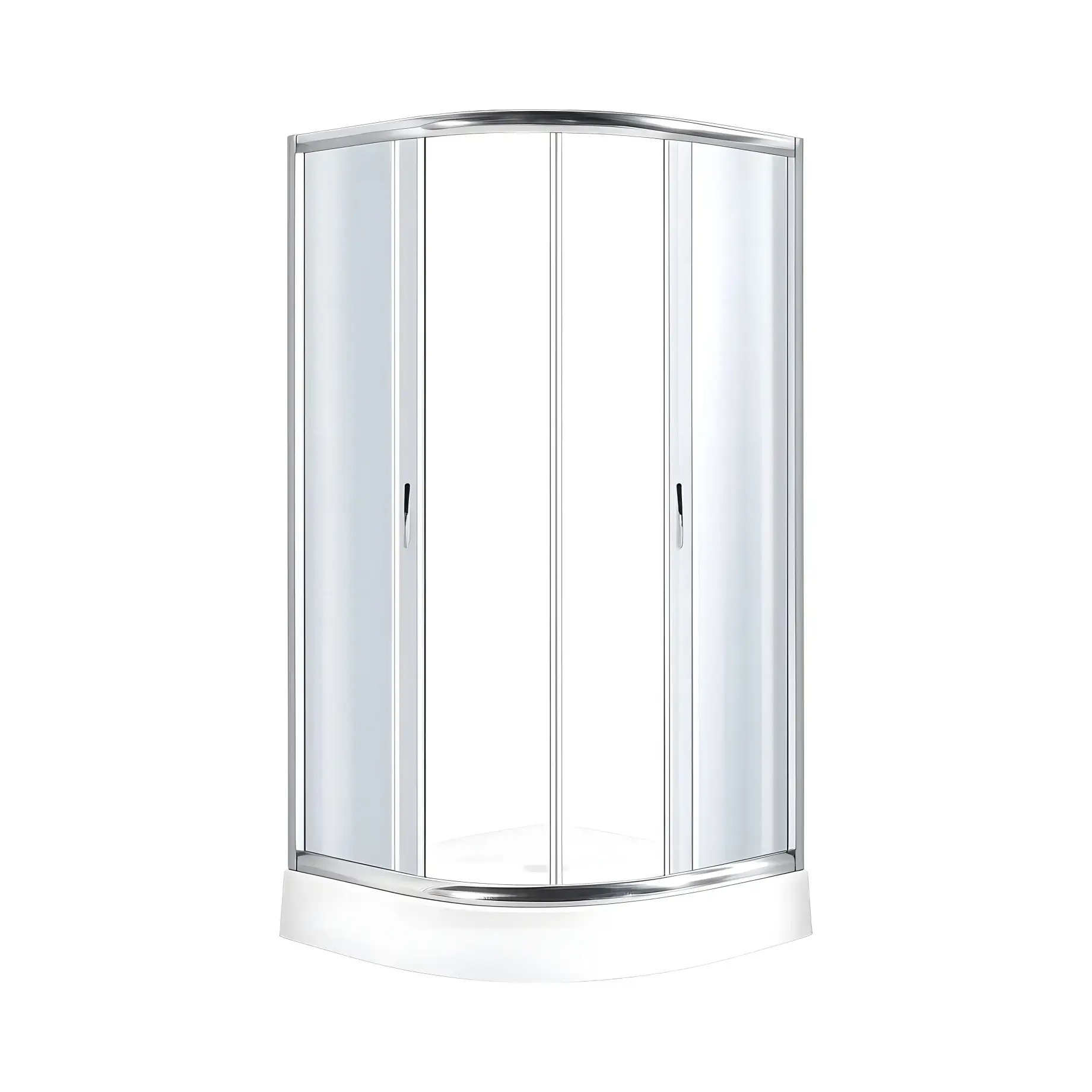 Душова кабіна SERIE F-ECO Santeh 8001F-ECO 80 х 80 х 195 см — бічний ракурс