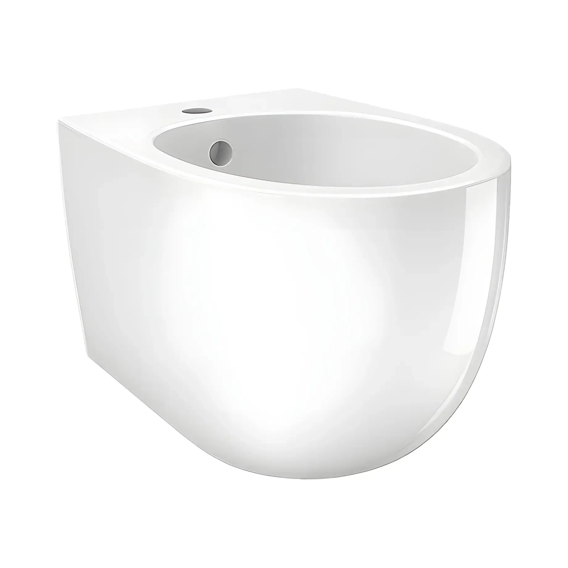 Біде Bull SDR Ceramiche BDSBLL Bianco Lucido 53 х 36,5 см — вид на білому тлі