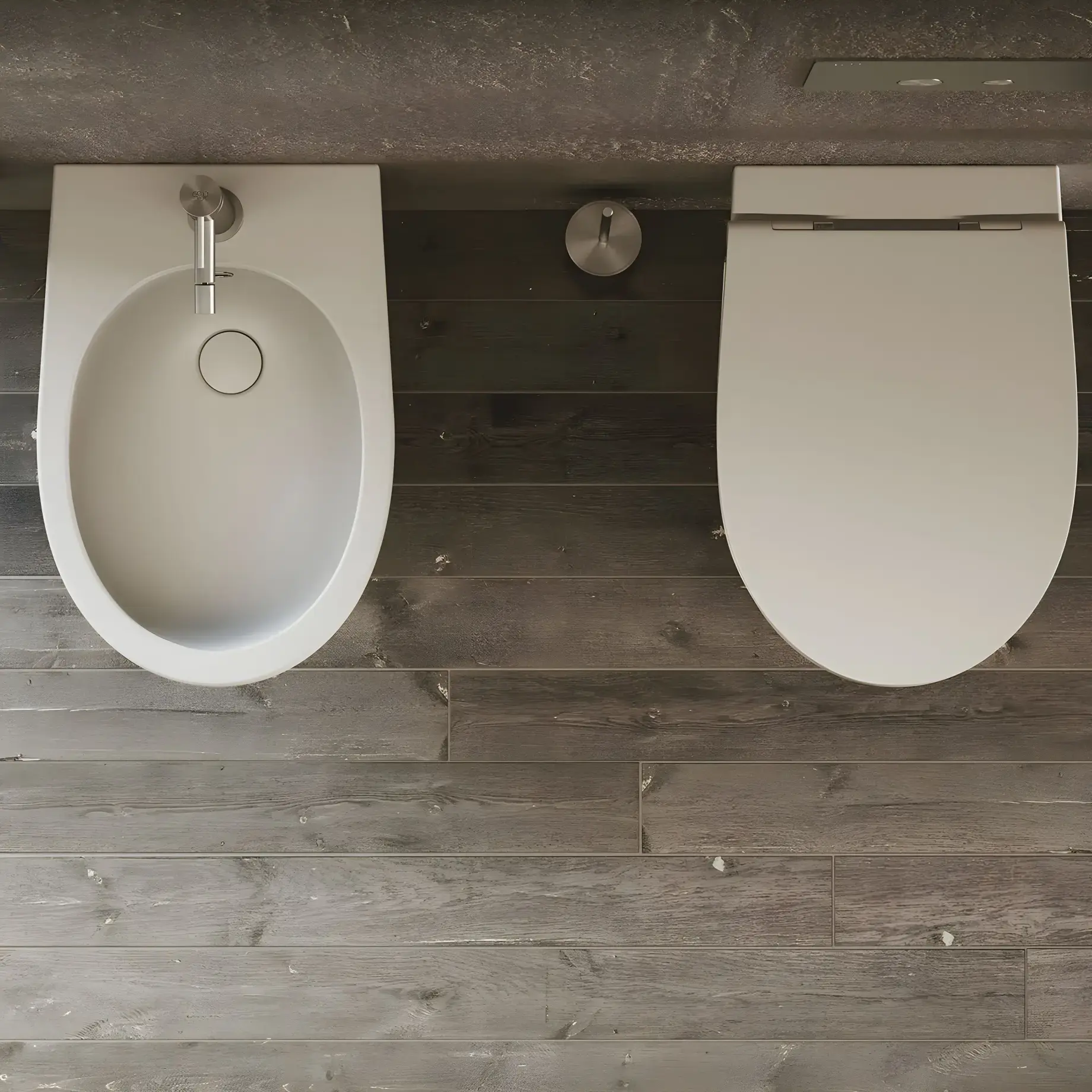 Унітаз підвісний Bull SDR Ceramiche MWWCSBLV + MWCWBLRF Panna — бічний ракурс