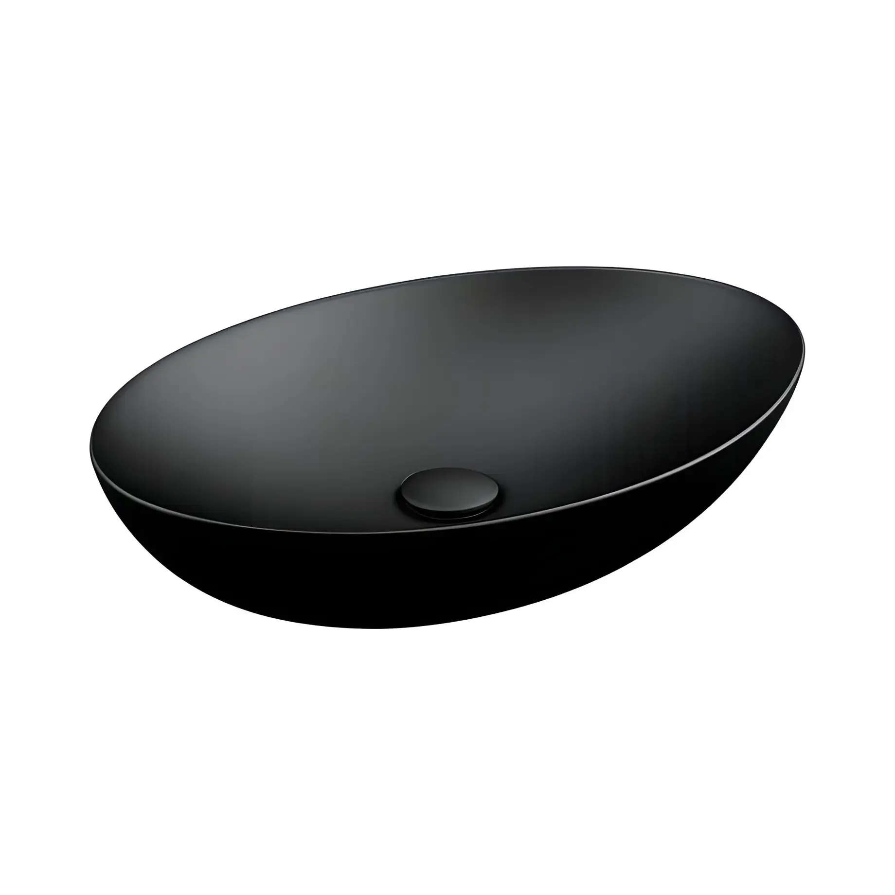 Умивальник Flat 2 SDR Ceramiche MBLVF2 Graphite 60 х 40 см — вид на білому тлі
