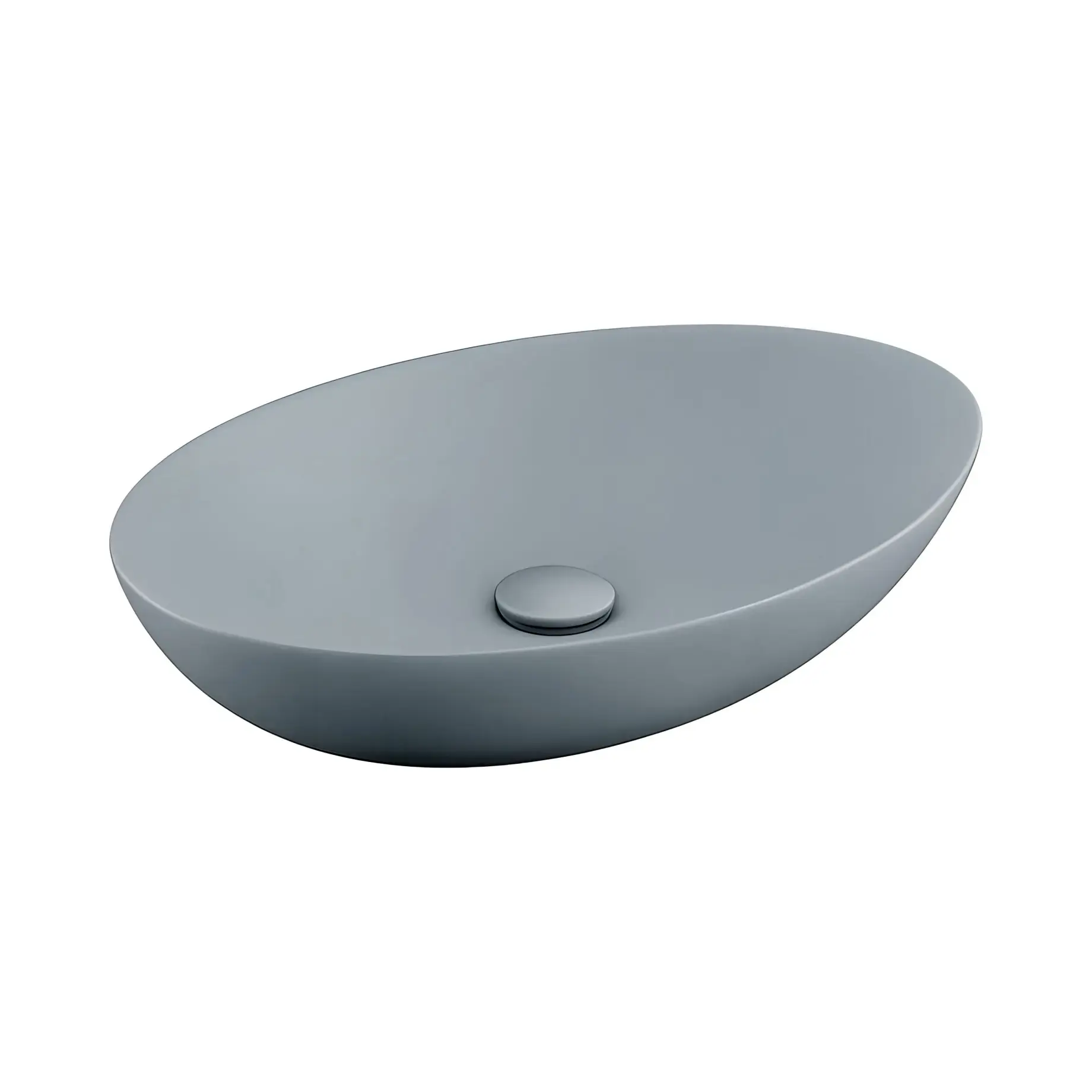 Умивальник Flat 2 SDR Ceramiche MGLVF2 Magnesium 60 х 40 см — вид на білому тлі