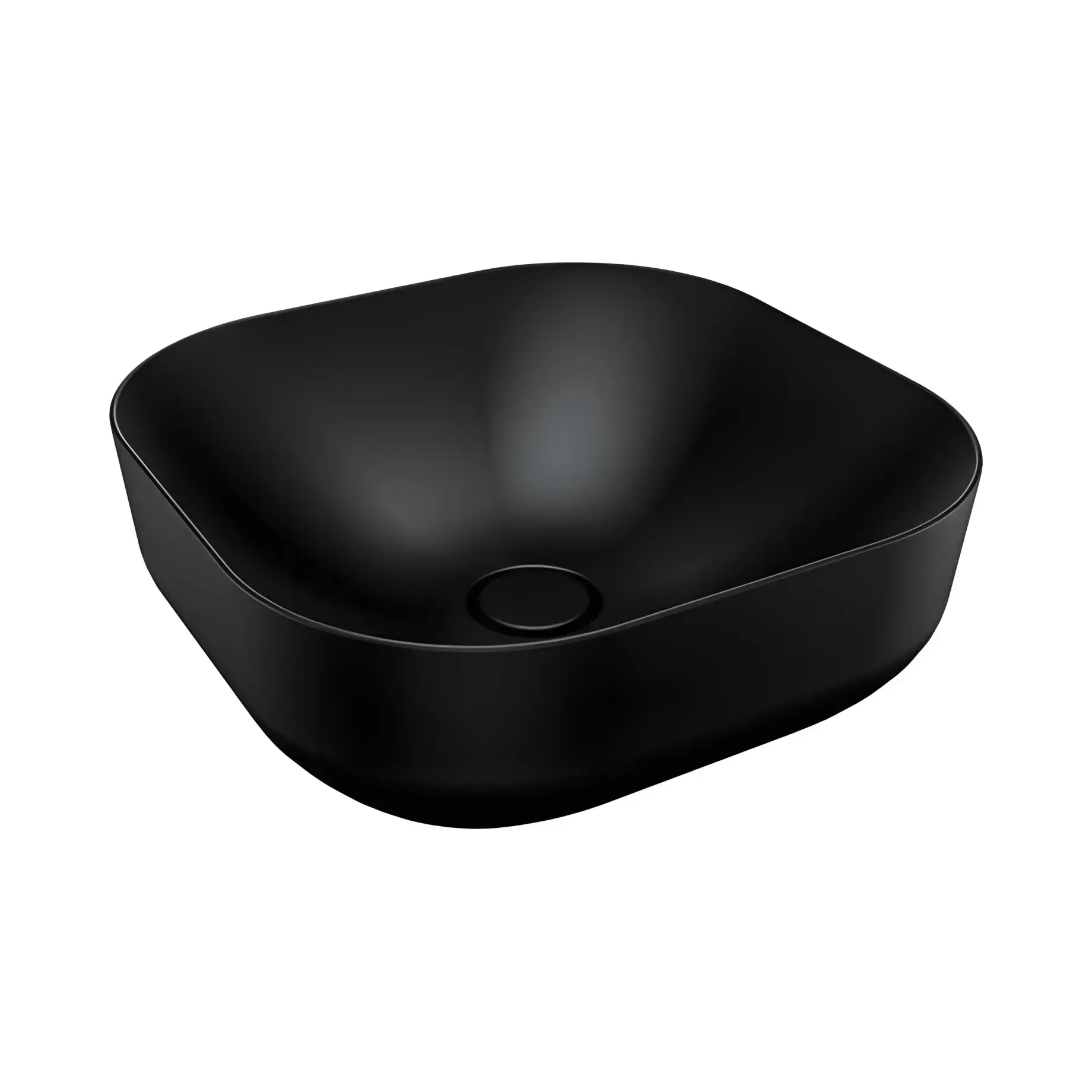 Умивальник Pool 1 SDR Ceramiche MBLVP1 Graphite — вид на білому тлі