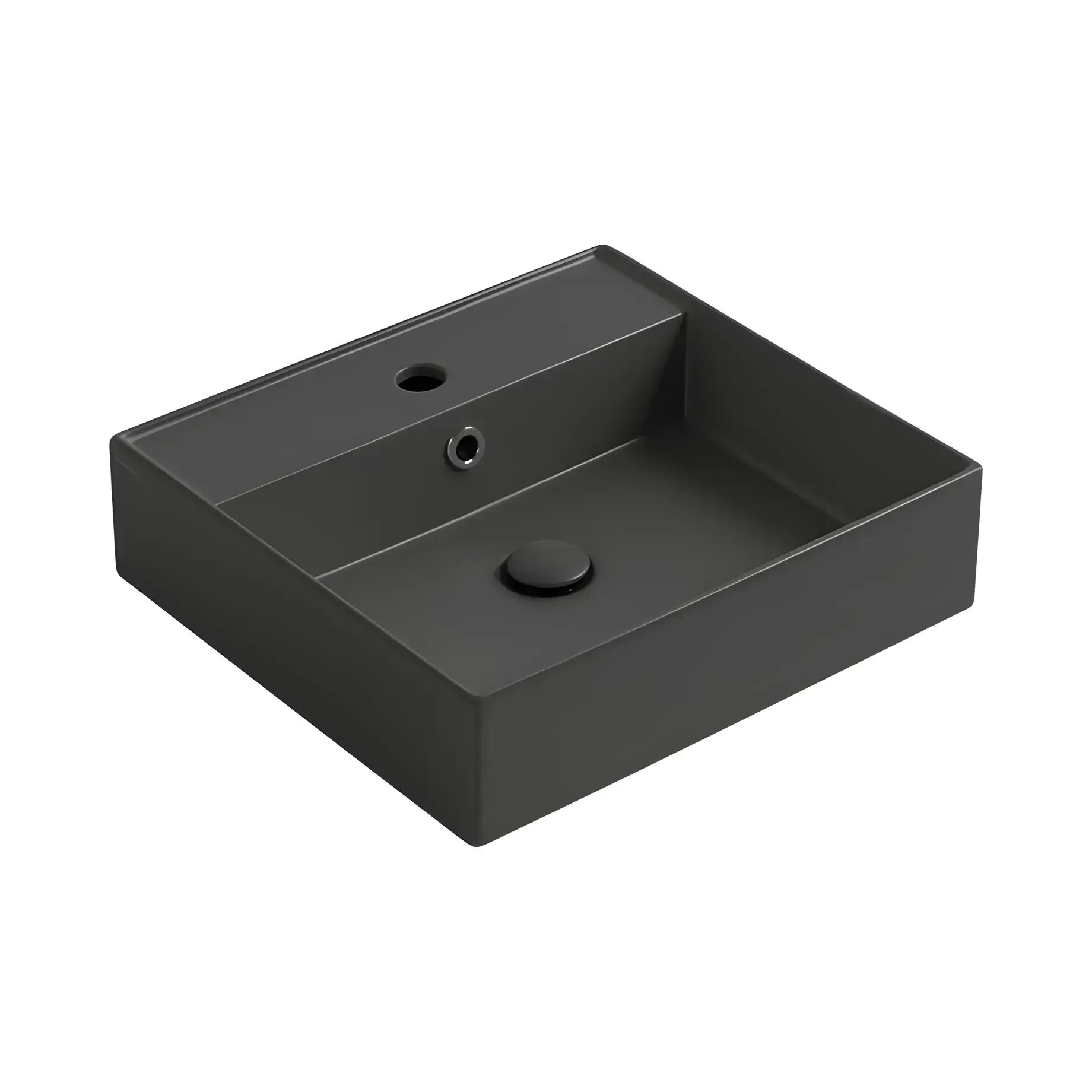 Умивальник Agile Simas AG51-56 Anthracite — вид на білому тлі