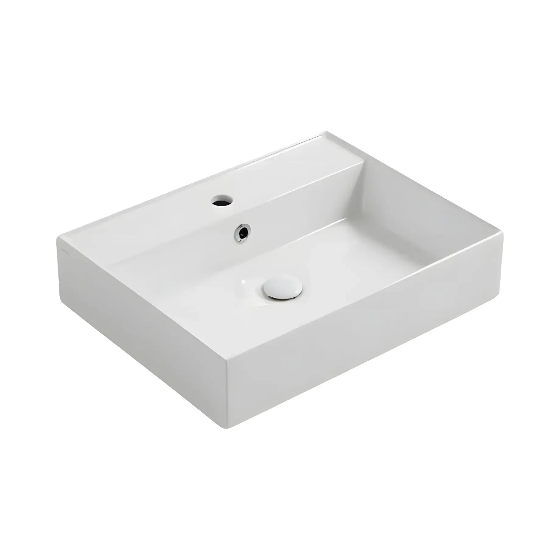 Умивальник Agile Simas AG61 Glossy White — вид на білому тлі