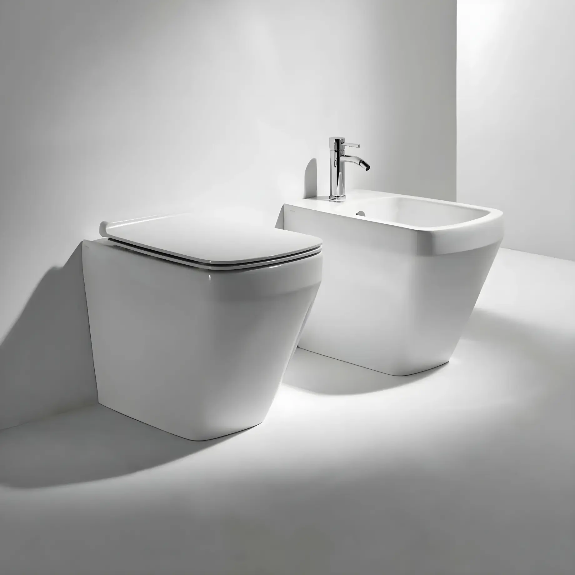 Унітаз підлоговий Baden Baden Simas BB01 + BB004 — вид спереду