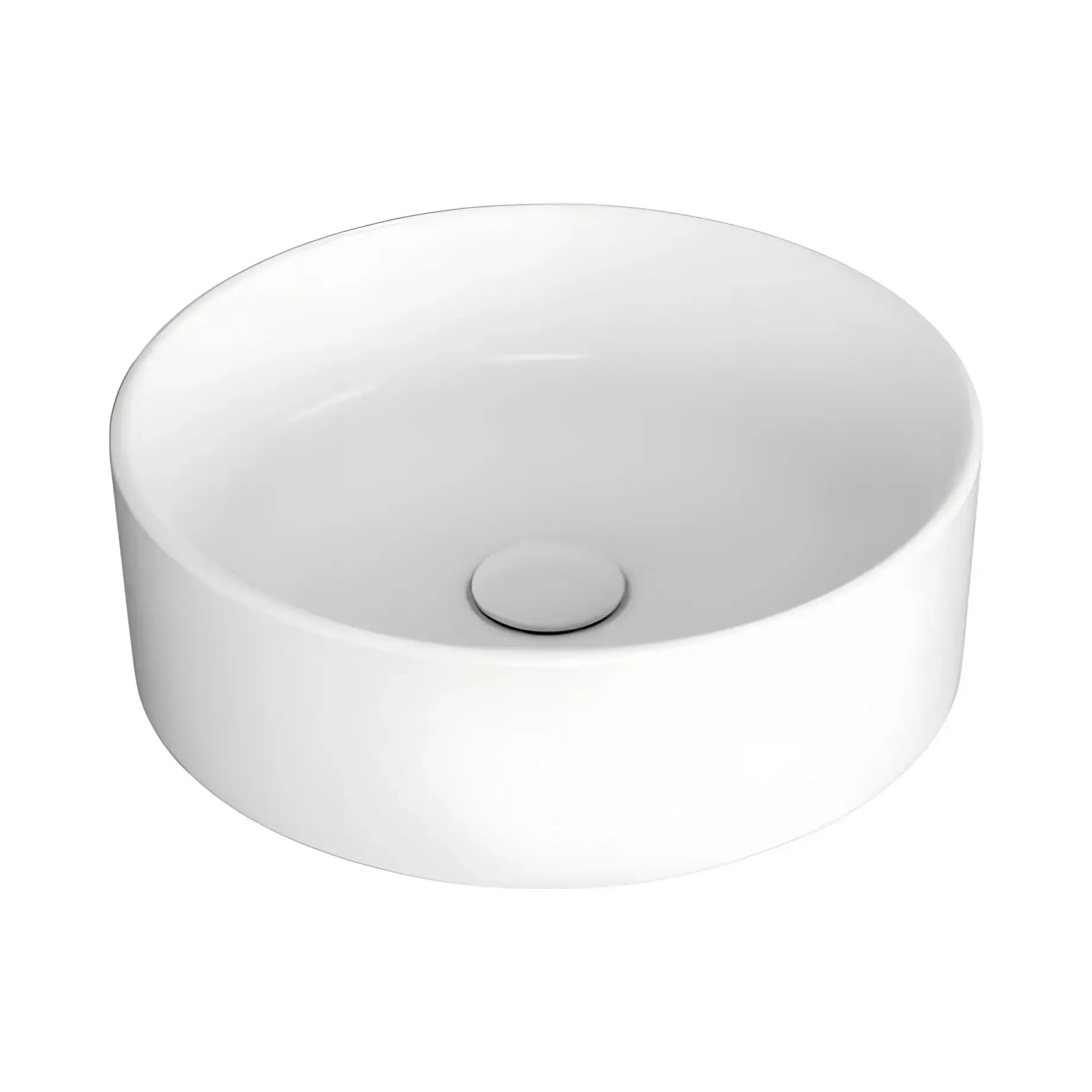 Умивальник Foriù Simas FO01 Glossy White 40 х 40 см — вид на білому тлі