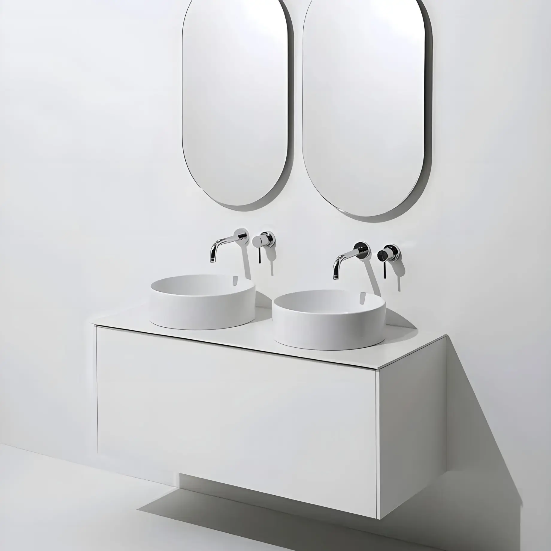 Умивальник Foriù Simas FO01 Glossy White — вид згори