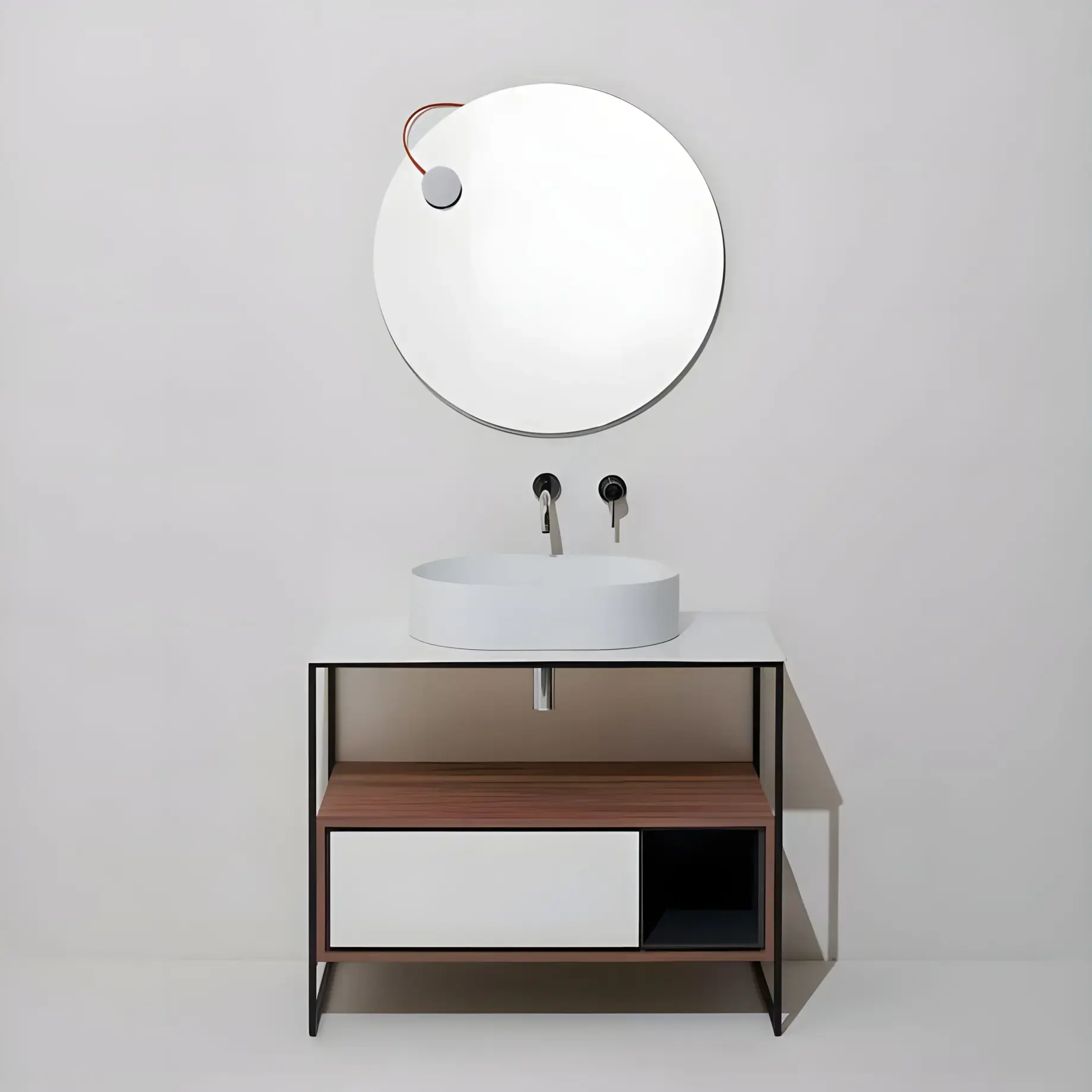 Умивальник Foriù Simas FO02 Glossy White — бічний ракурс
