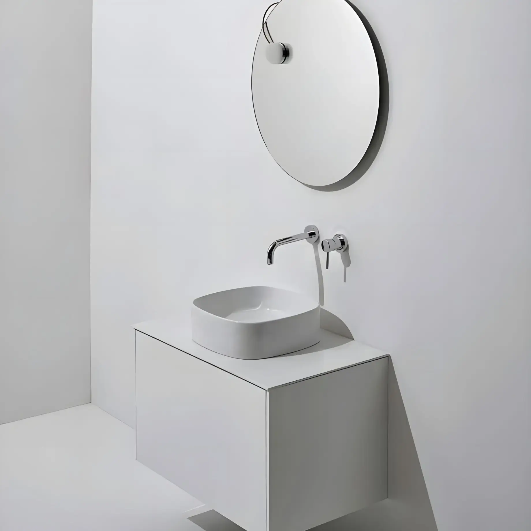 Умивальник Foriù Simas FO03 Glossy White — вид спереду
