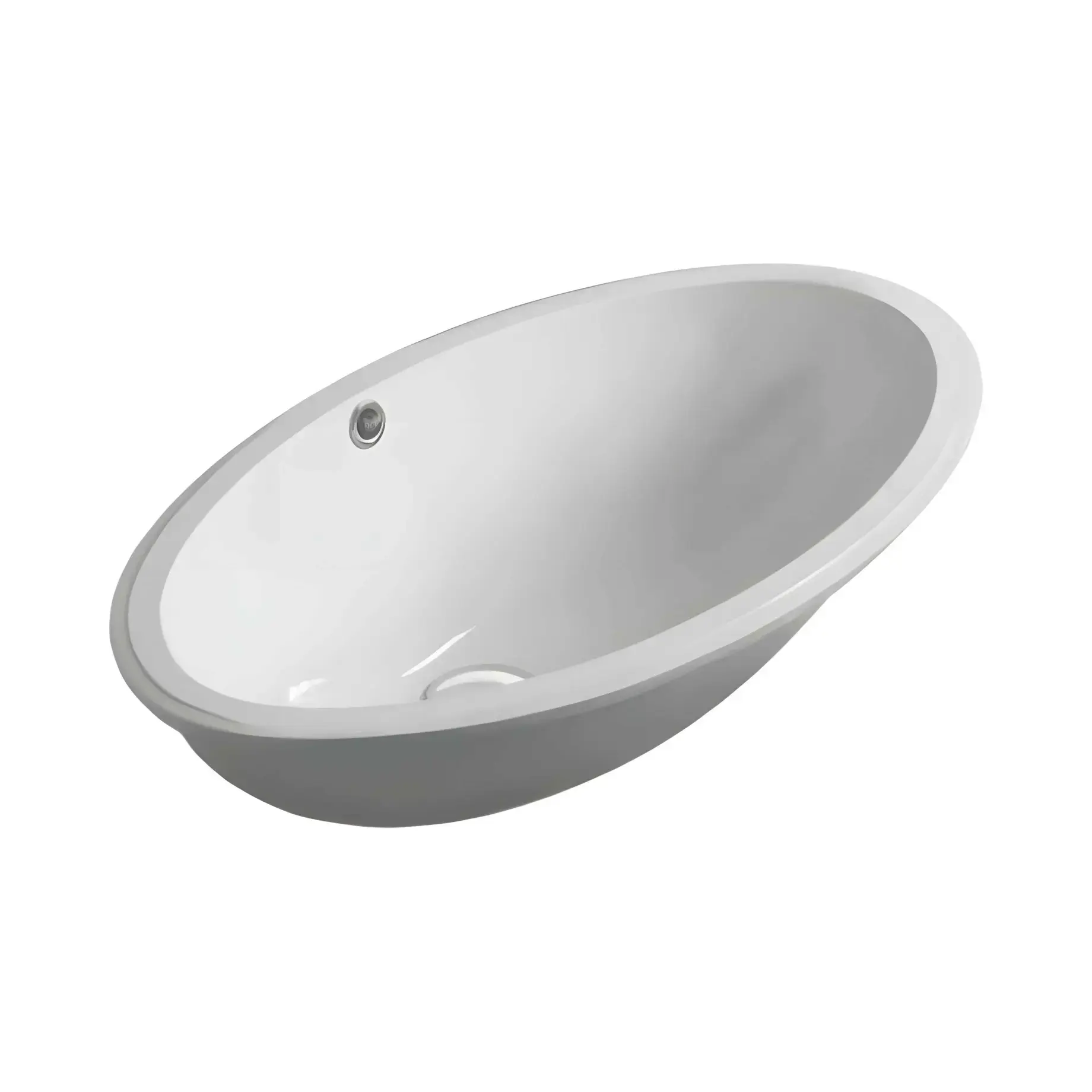 Умивальник LFT Spazio Simas LFT74 Glossy White 66 х 39 см — вид на білому тлі