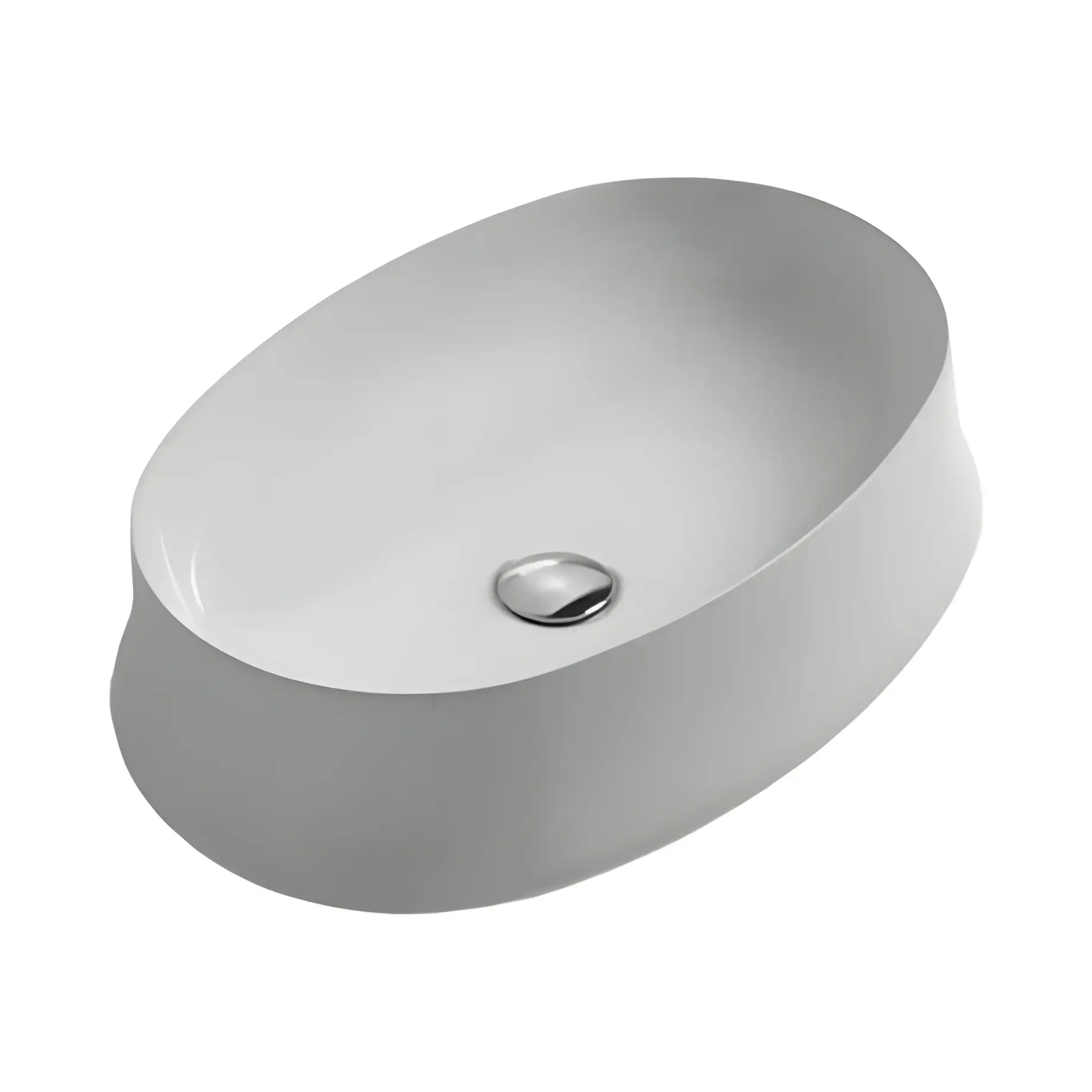 Умивальник Sharp Simas SH04 Glossy White 60 х 42 см — вид на білому тлі