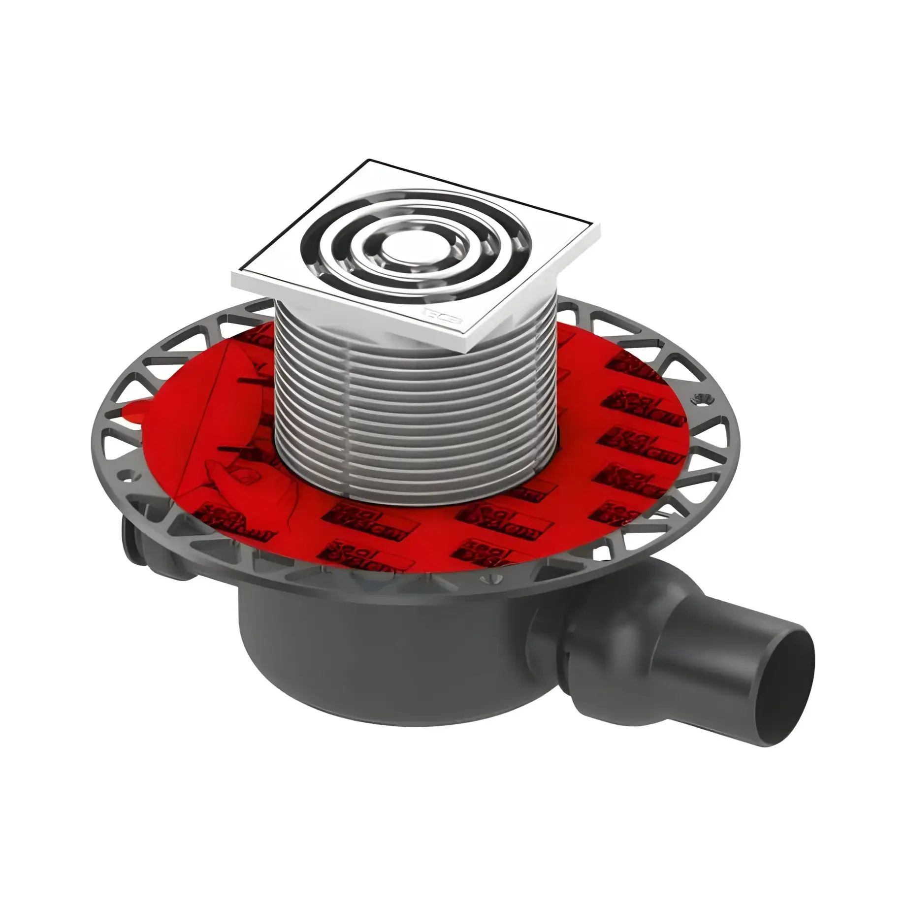 Комплект трап для душу 10 см TECEdrainpoint S 110 TECE 3601100 — вид на білому тлі