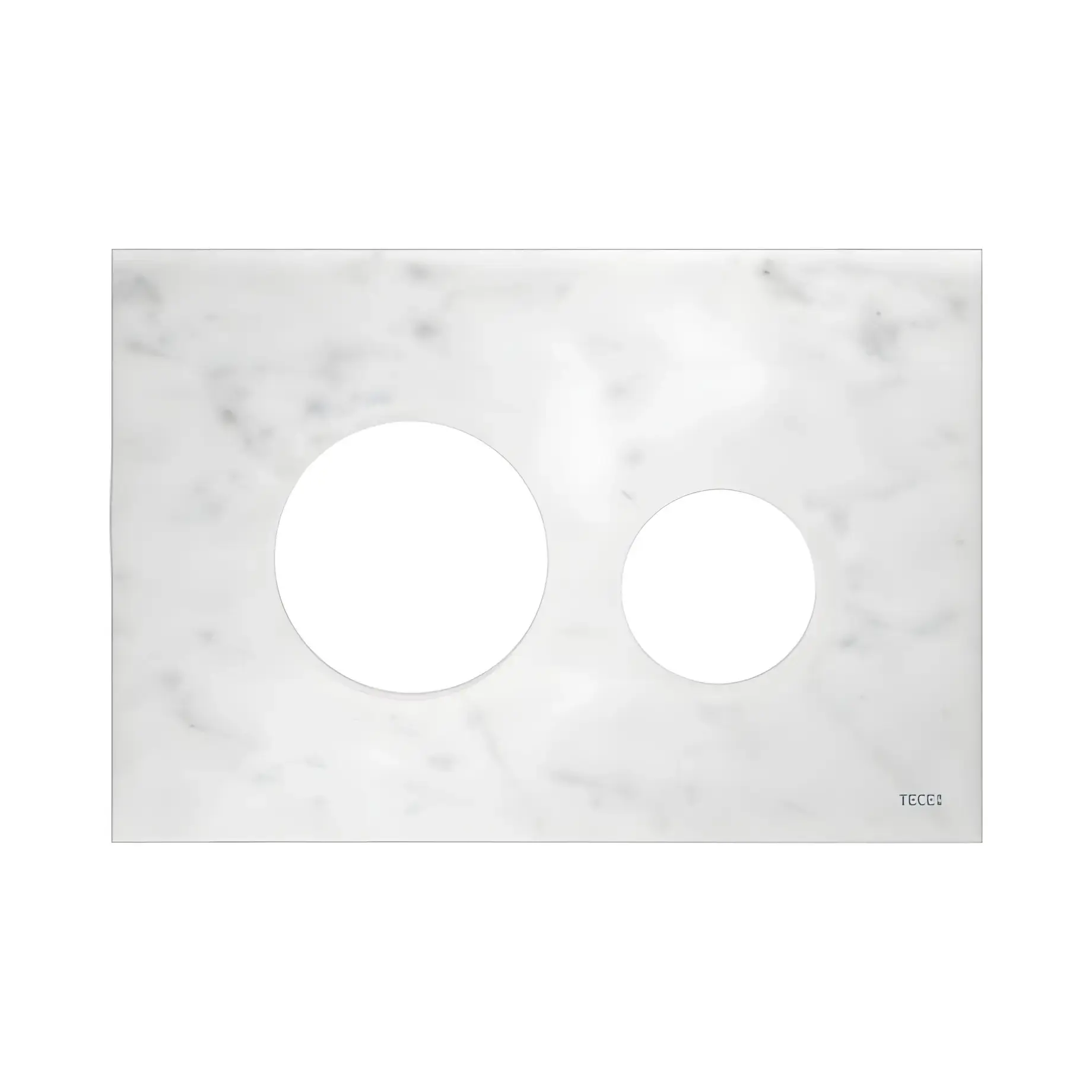 Змивна клавіша TECEloop TECE 9240613 White Marble — вид на білому тлі