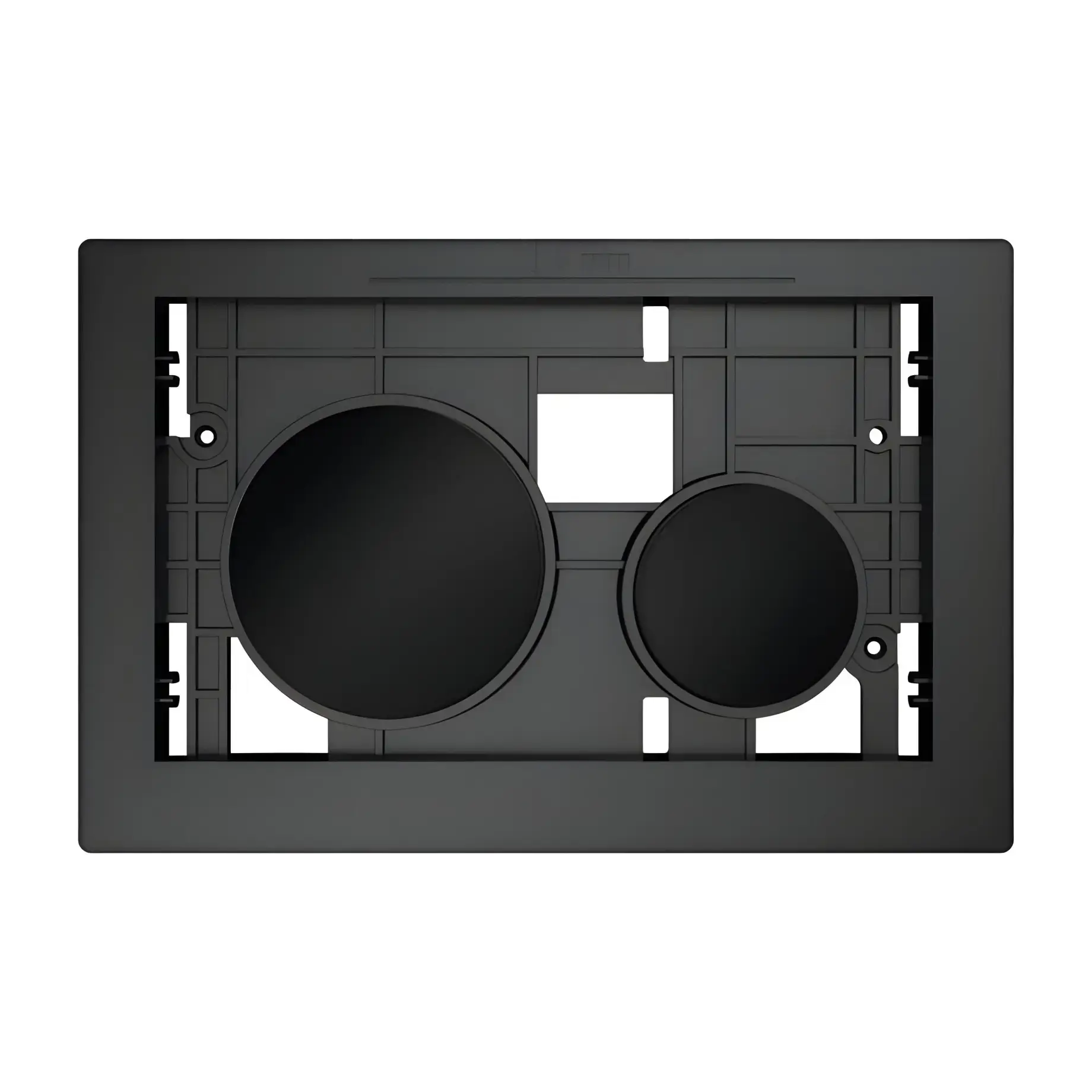 Вбудована частина змивної клавіші TECEloop TECE 9240667 Black 20.8 х 13.6 см — вид на білому тлі