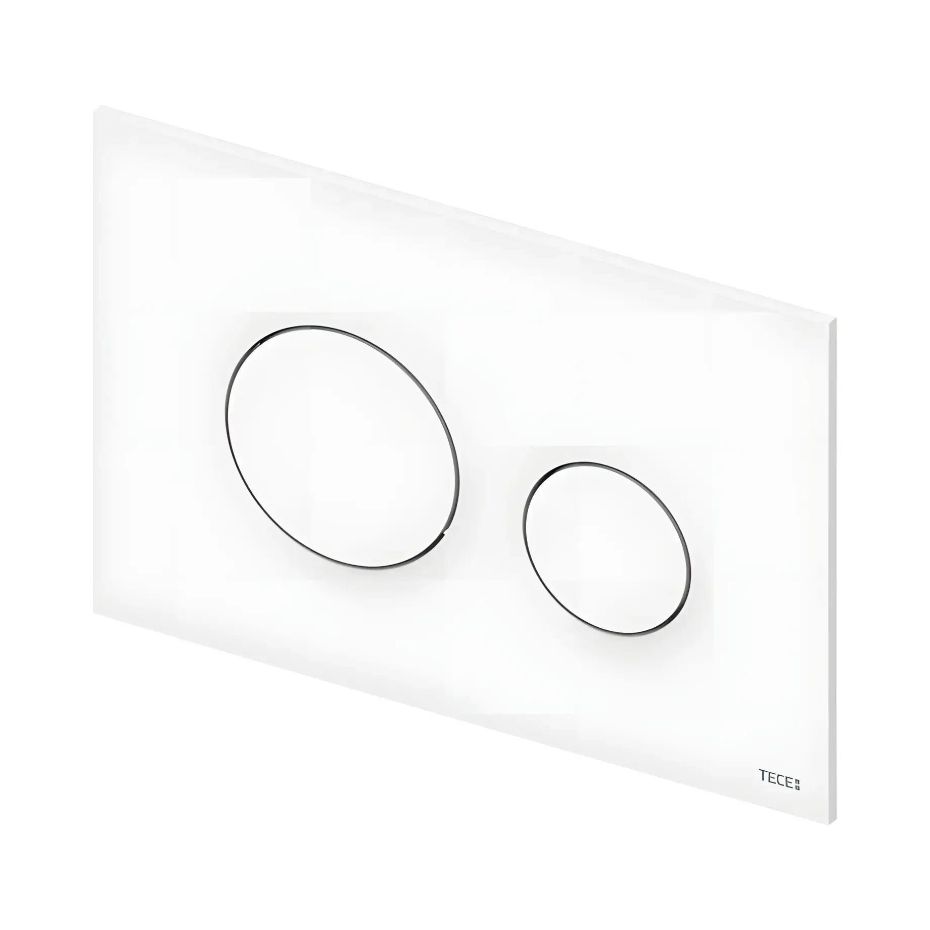 Змивна клавіша TECEloop TECE 9240920 White — вид спереду