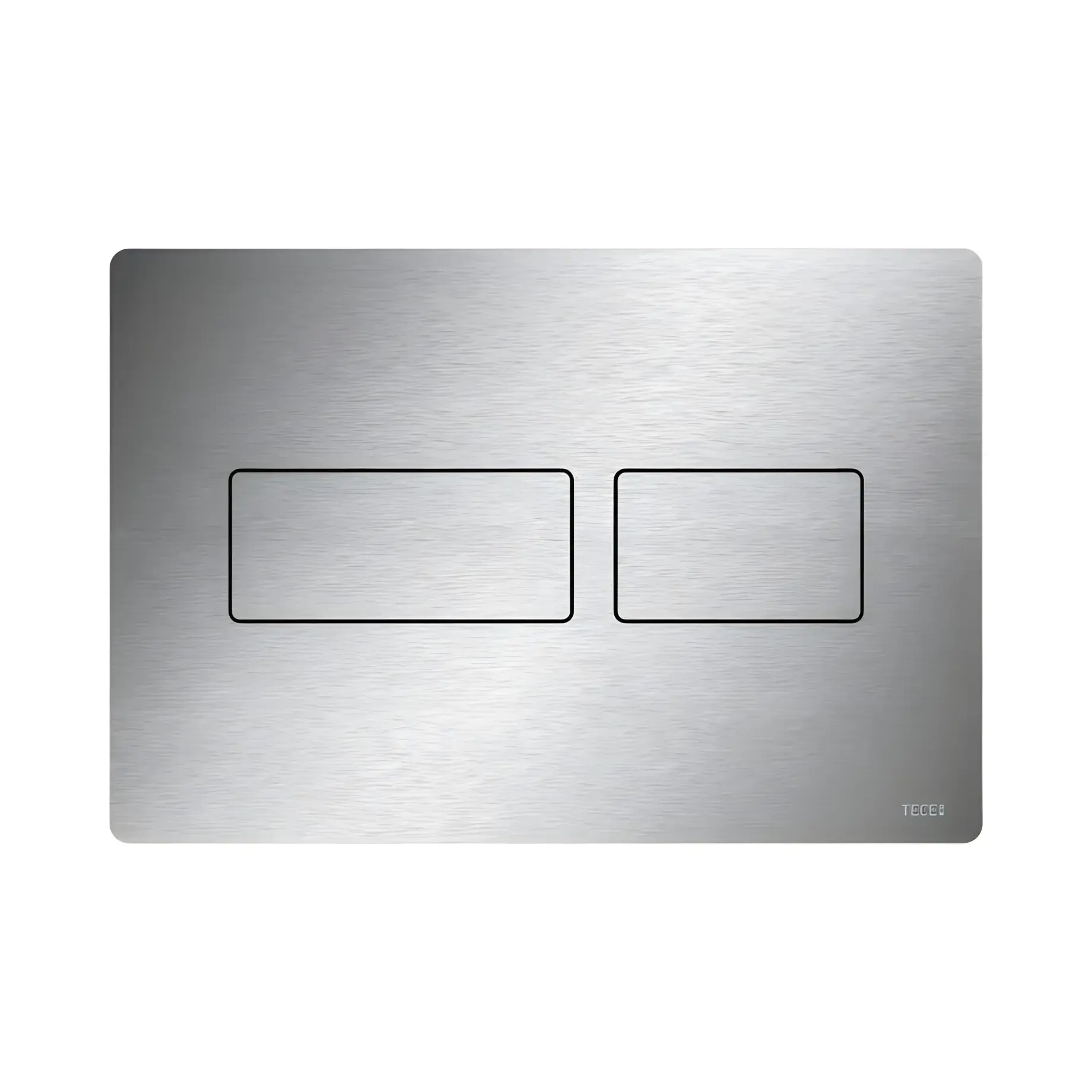 Змивна клавіша TECEsolid TECE 9240430 Stainless Steel 22 х 15 х 0.6 см — вид на білому тлі