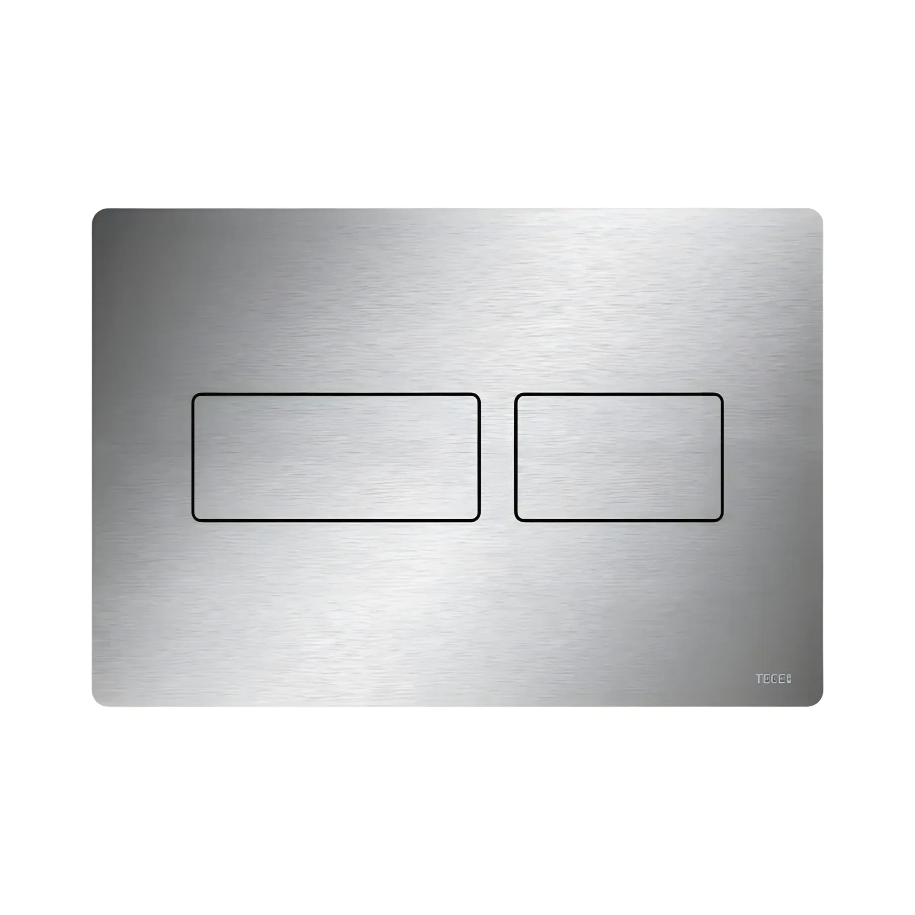Змивна клавіша TECEsolid TECE 9240434 Stainless Steel 22 х 15 х 0.6 см — вид на білому тлі