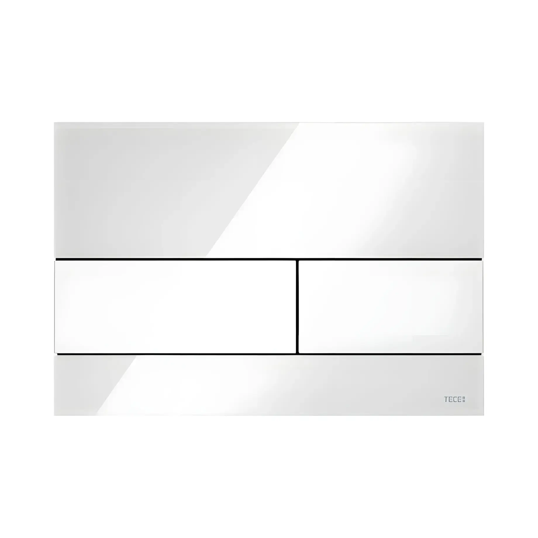 Змивна клавіша TECEsquare TECE 9240800 White 22 х 15 х 1.1 см — вид на білому тлі