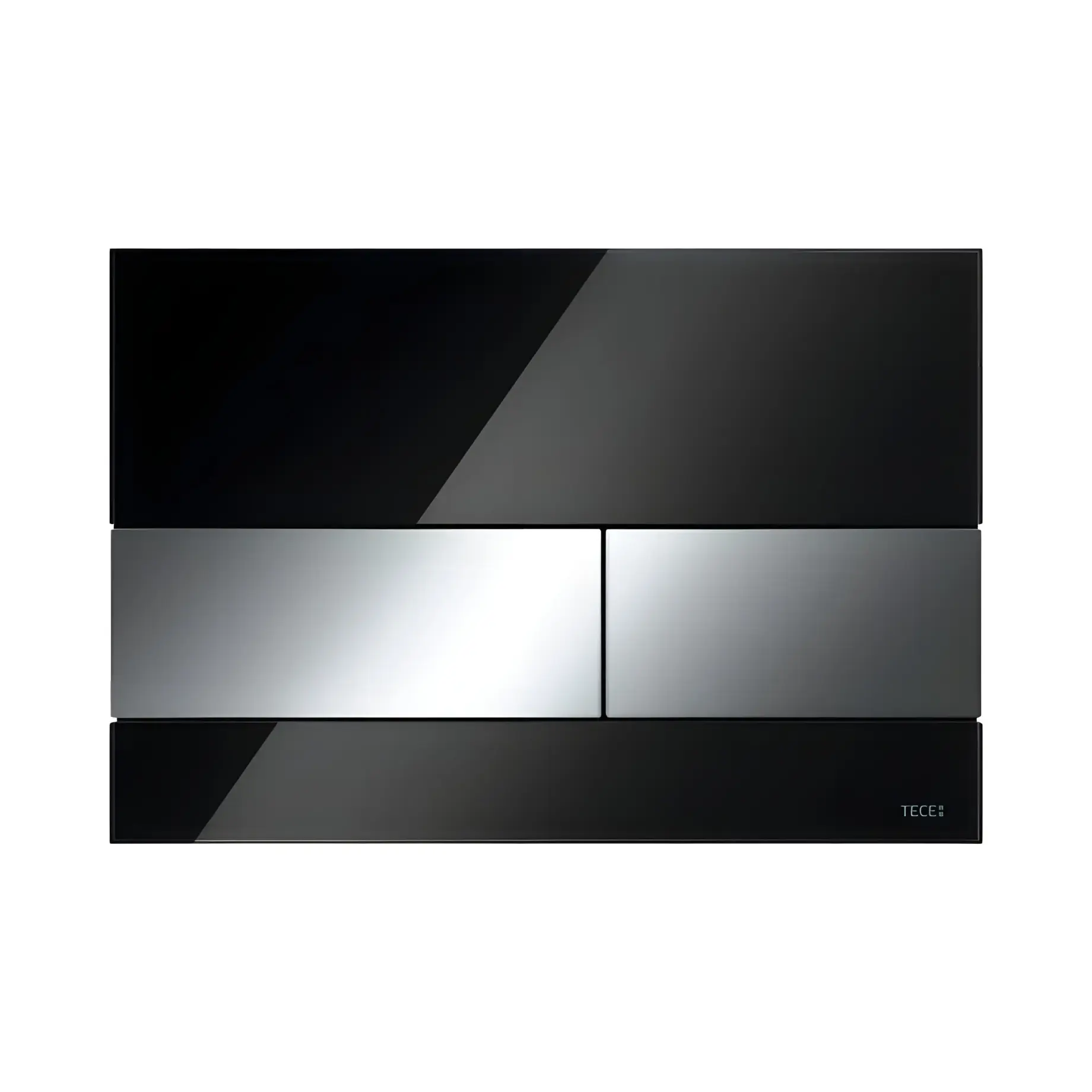 Змивна клавіша TECEsquare TECE 9240807 Black 22 х 15 х 1.1 см — вид на білому тлі