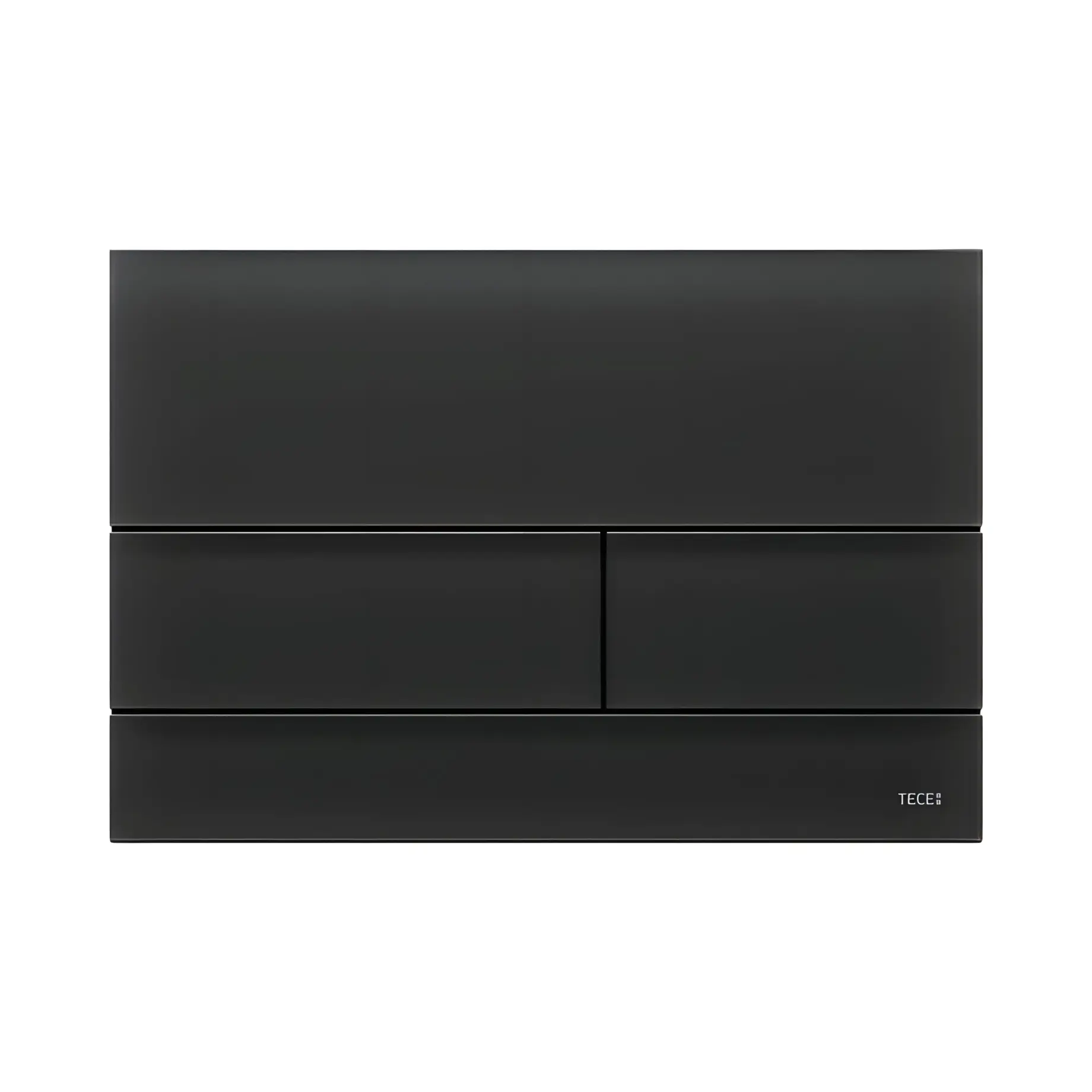 Змивна клавіша TECEsquare II TECE 9240825 Matt Black — вид на білому тлі