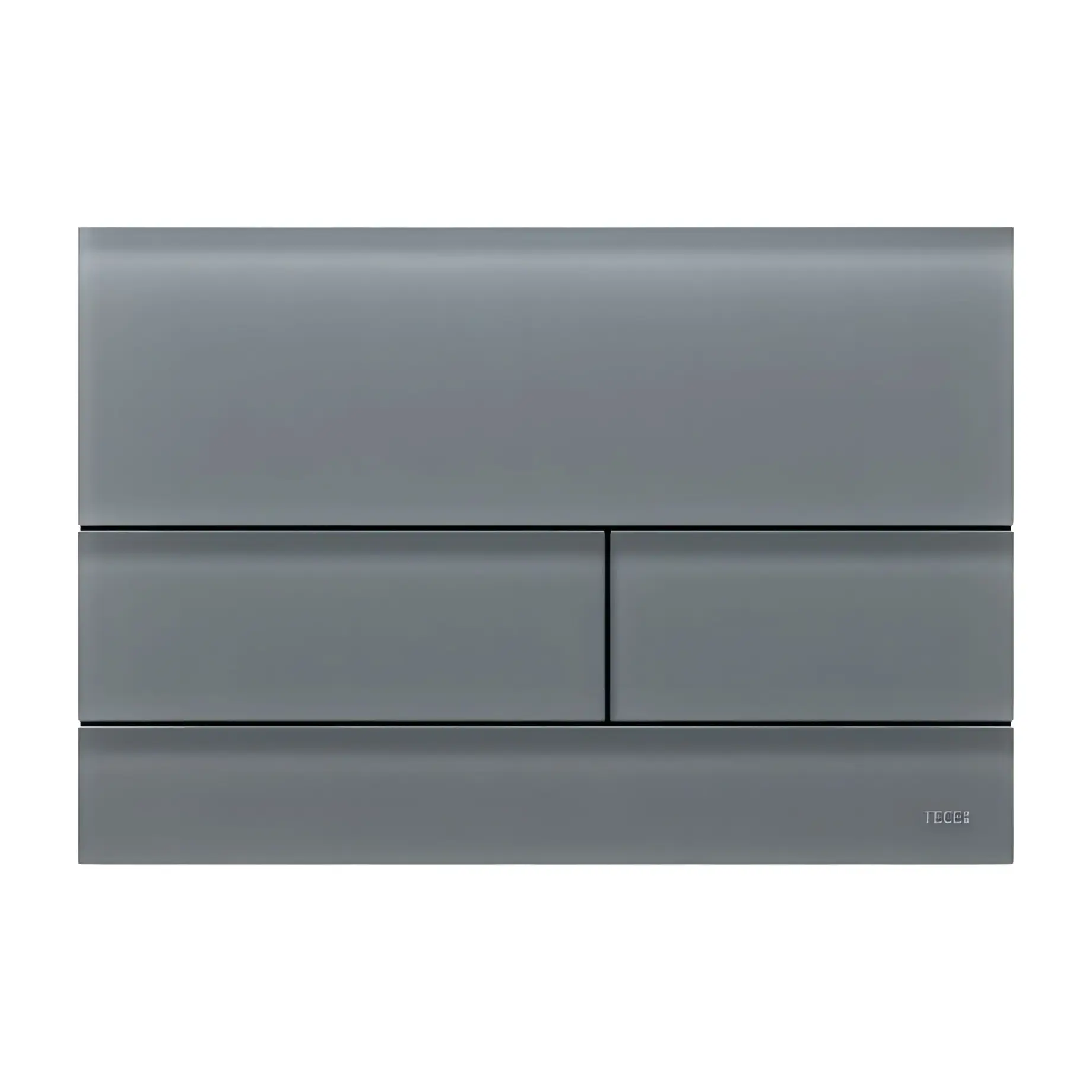 Змивна клавіша TECEsquare II TECE 9240826 Signal Grey — вид на білому тлі
