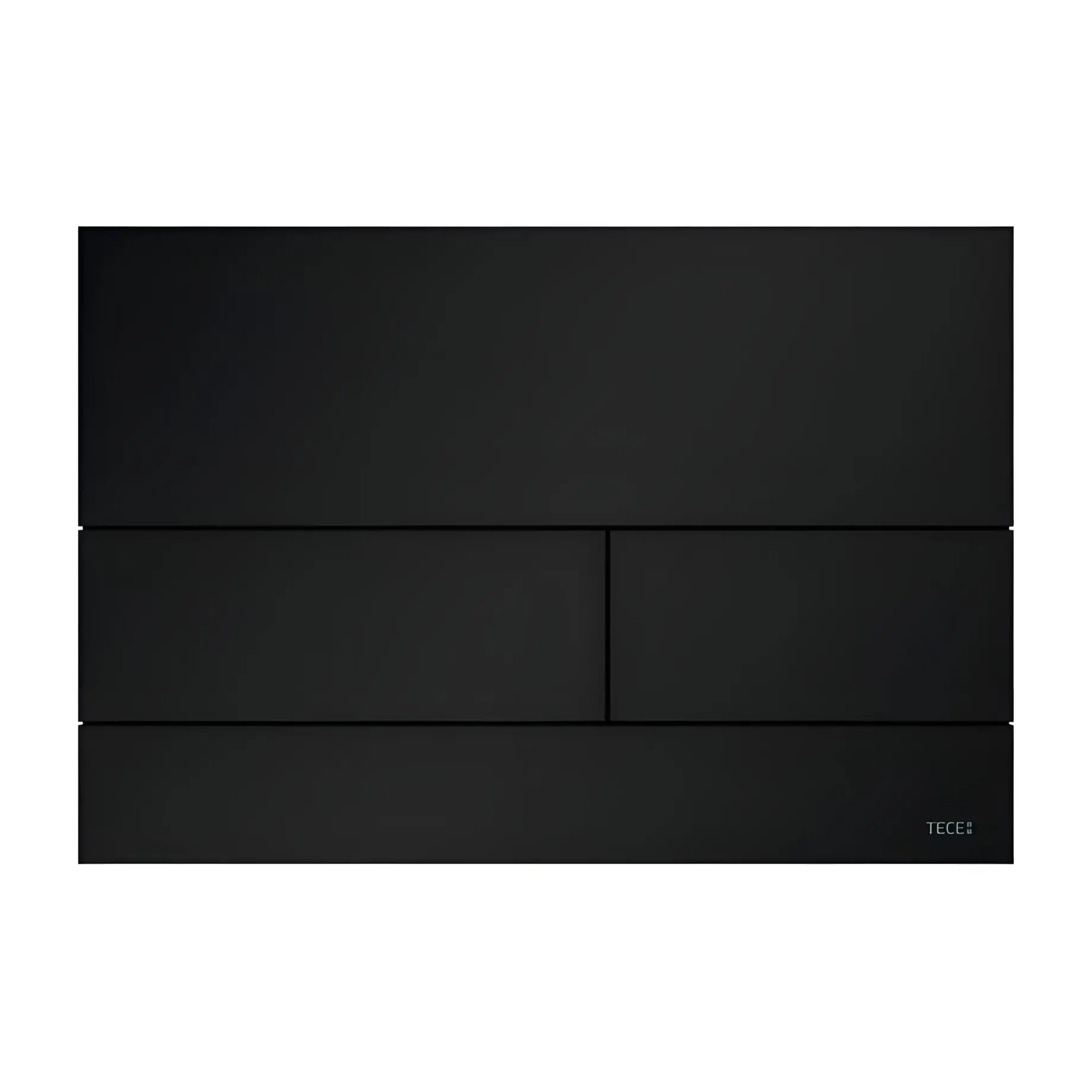 Змивна клавіша TECEsquare II TECE 9240833 Matt Black 22 х 15 х 0.3 см — вид на білому тлі
