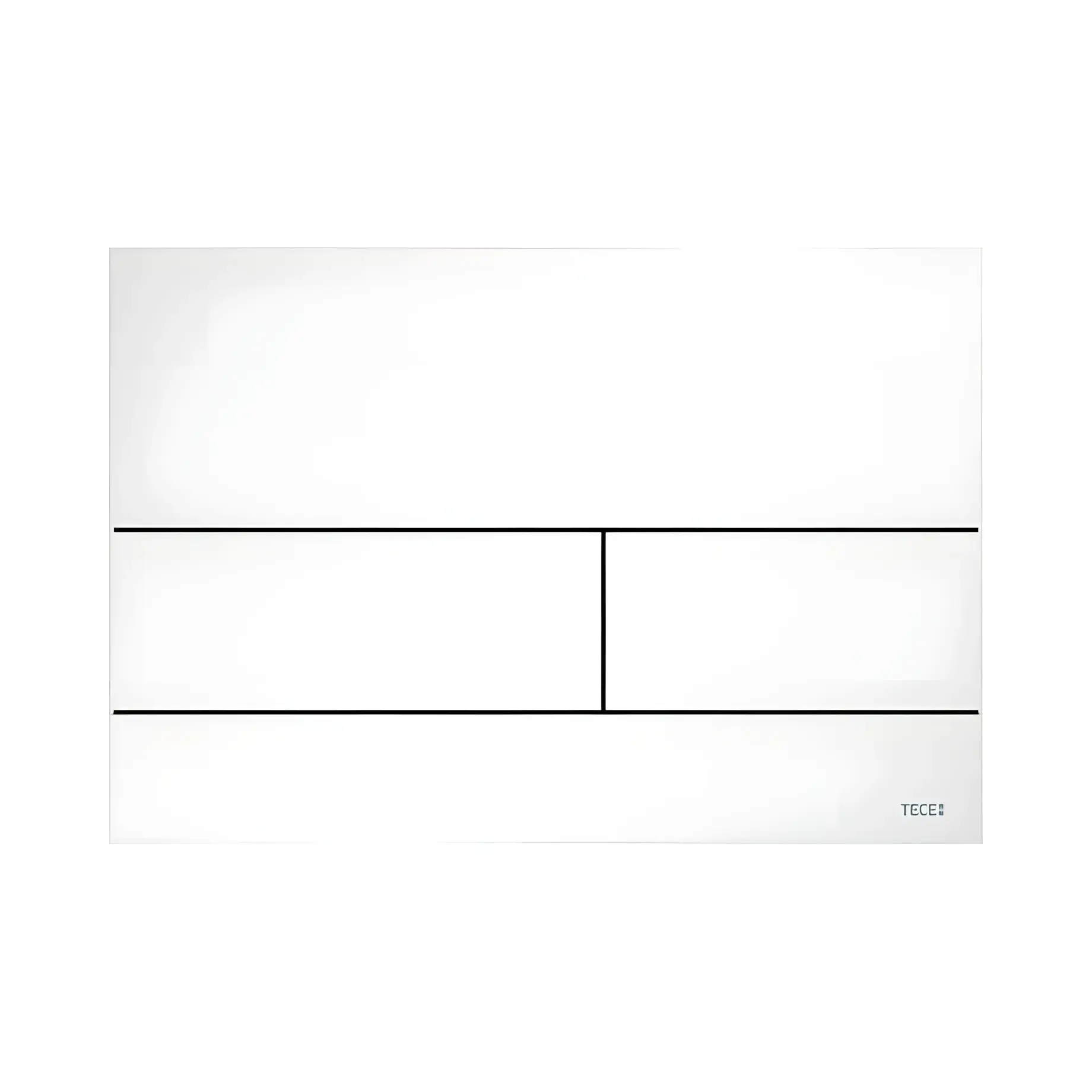 Змивна клавіша TECEsquare II TECE 9240834 Matt White 22 х 15 х 0.3 см — вид на білому тлі