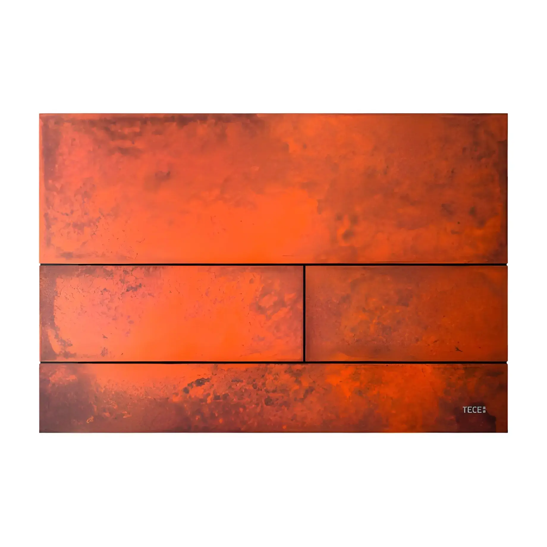 Змивна клавіша TECEsquare II TECE 9240845 Rust Steel 22 х 15 х 0.3 см — вид на білому тлі