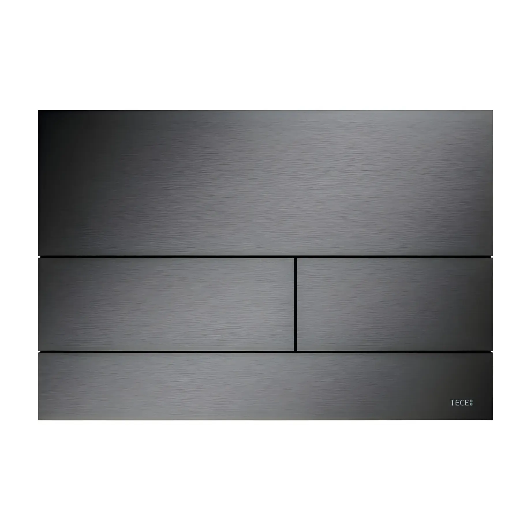 Змивна клавіша TECEsquare II TECE 9240846 Brushed Black Chrome 22 х 15 х 0.3 см — вид на білому тлі