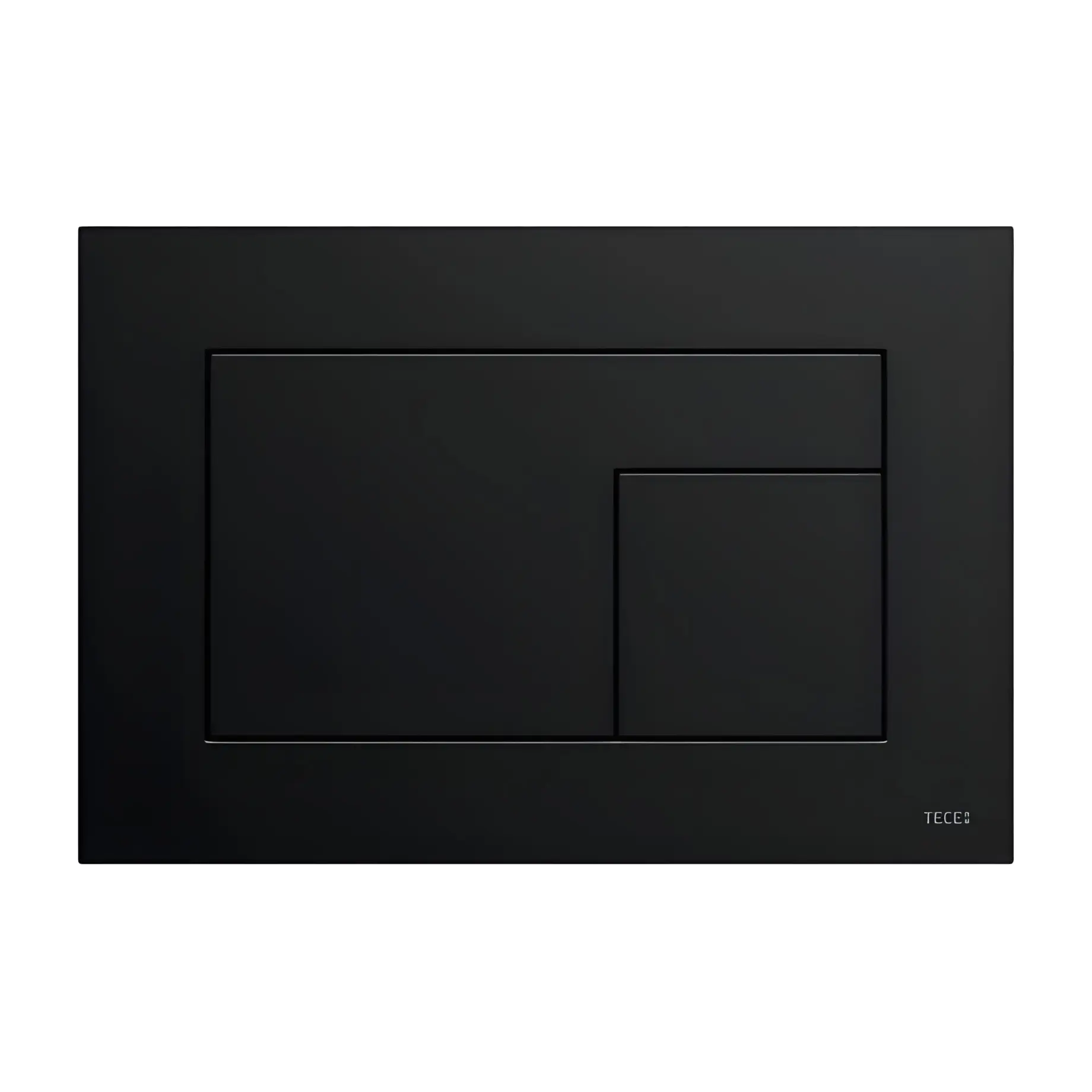 Змивна клавіша TECEvelvet TECE 9240732 Matt Black 22 х 15 х 0.5 см — вид на білому тлі