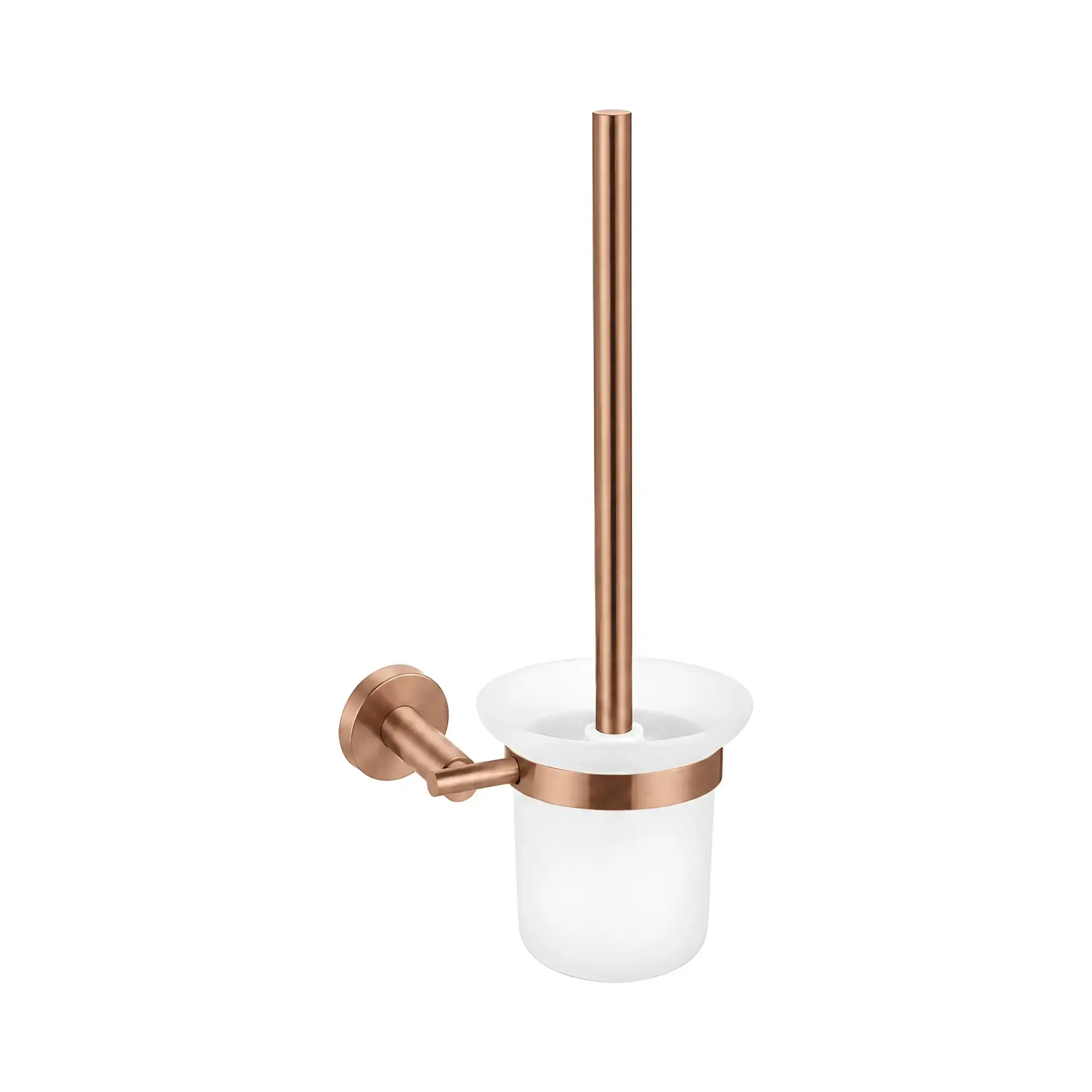 Йоржик для унітазу підвісний Vema V17340AP409 Copper Bronze PVD — вид на білому тлі