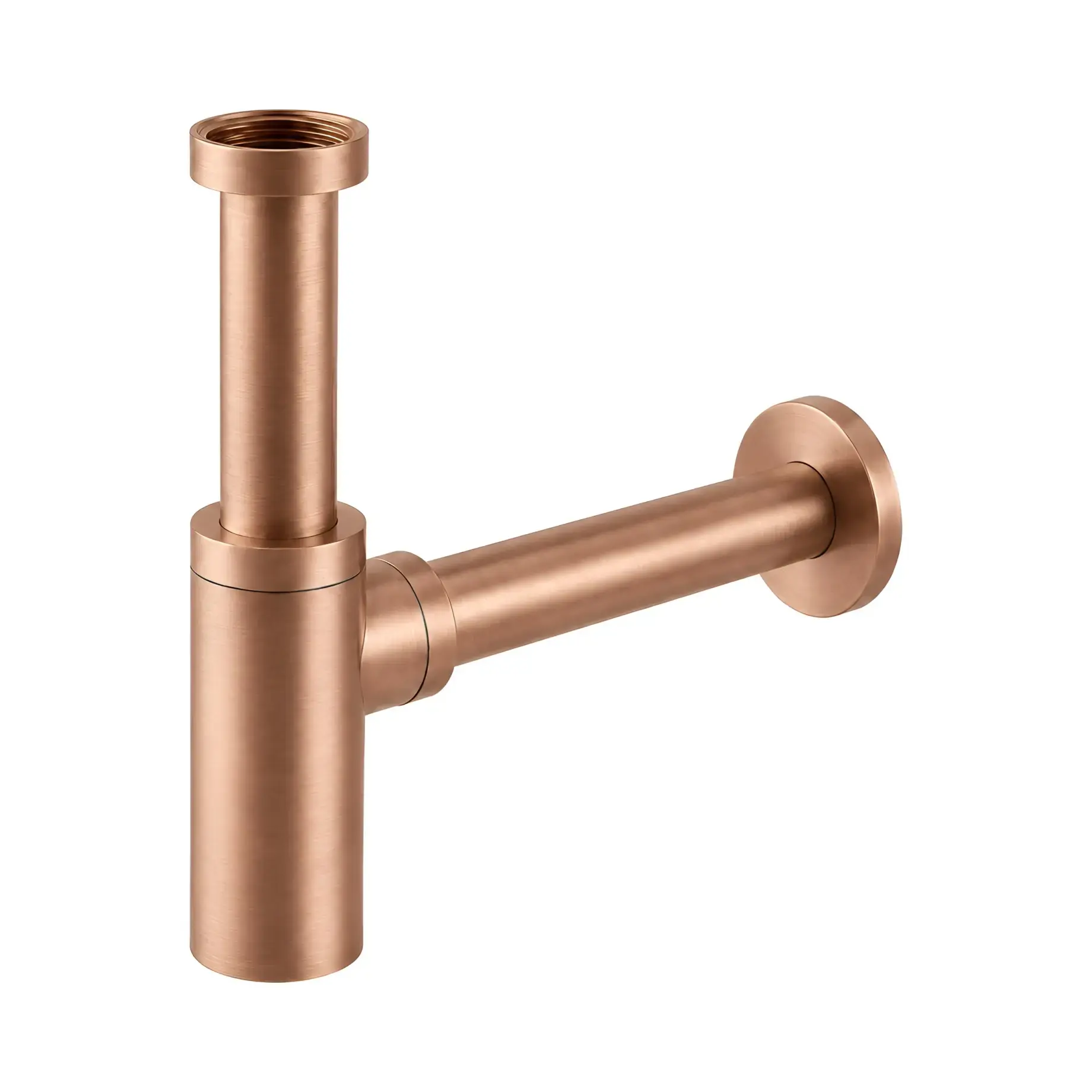 Сифон для раковини Otago Vema P000459AP409 Copper Bronze PVD — вид на білому тлі
