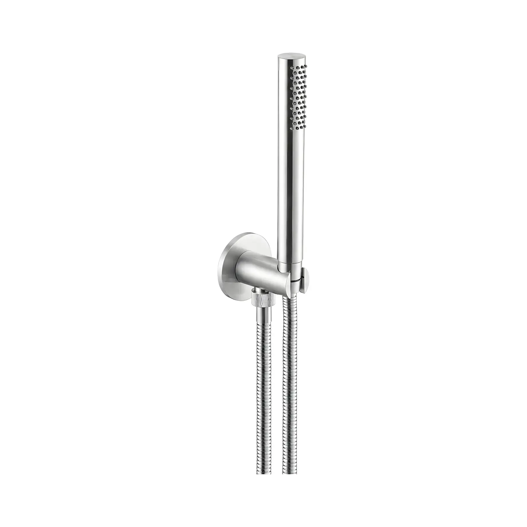 Душевой гарнитур 1jet Vema V08132.AC.005 Stainless Steel — вид на белом фоне