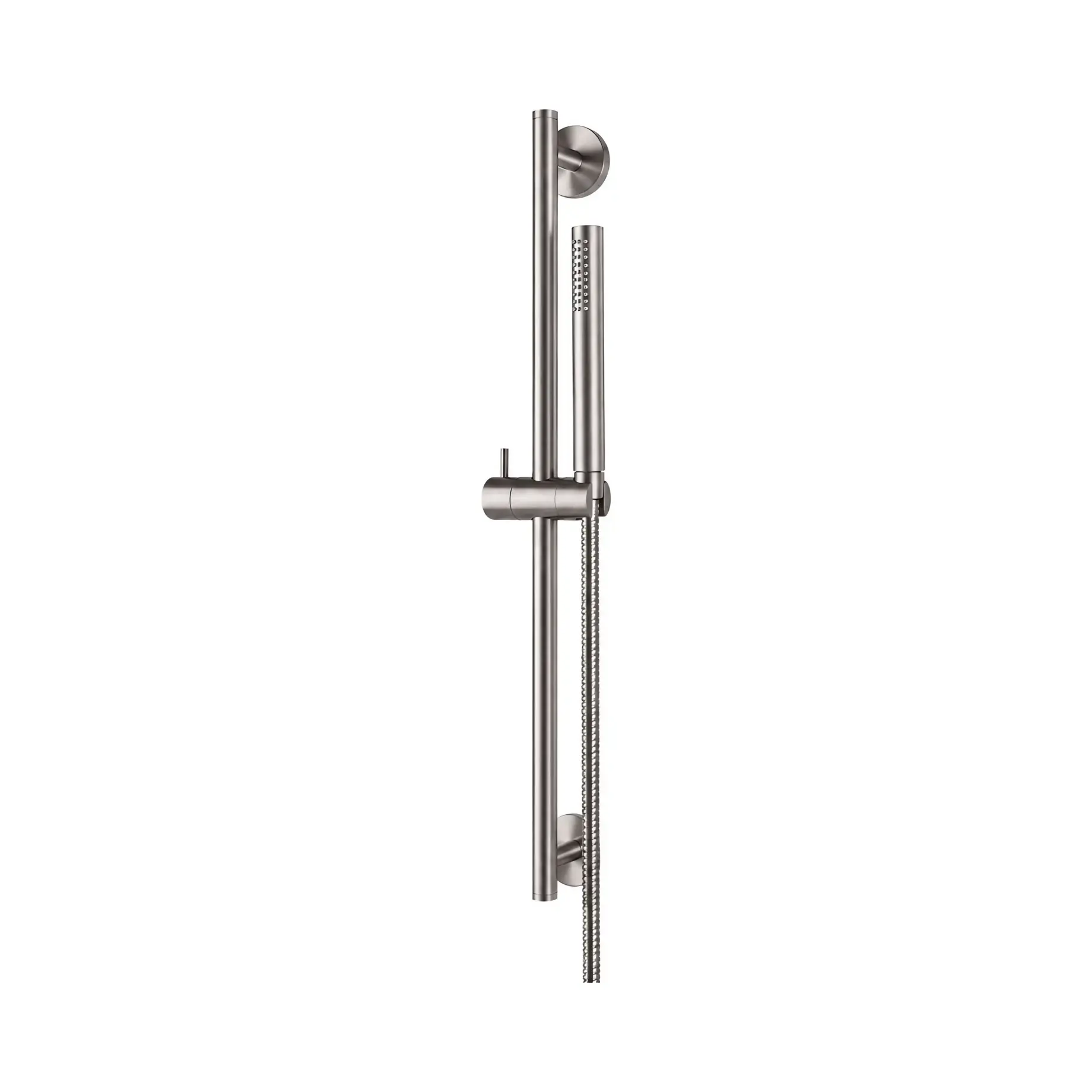 Душовий гарнітур 1jet Tiber Steel Vema V17101AC005 Stainless Steel — вид на білому тлі