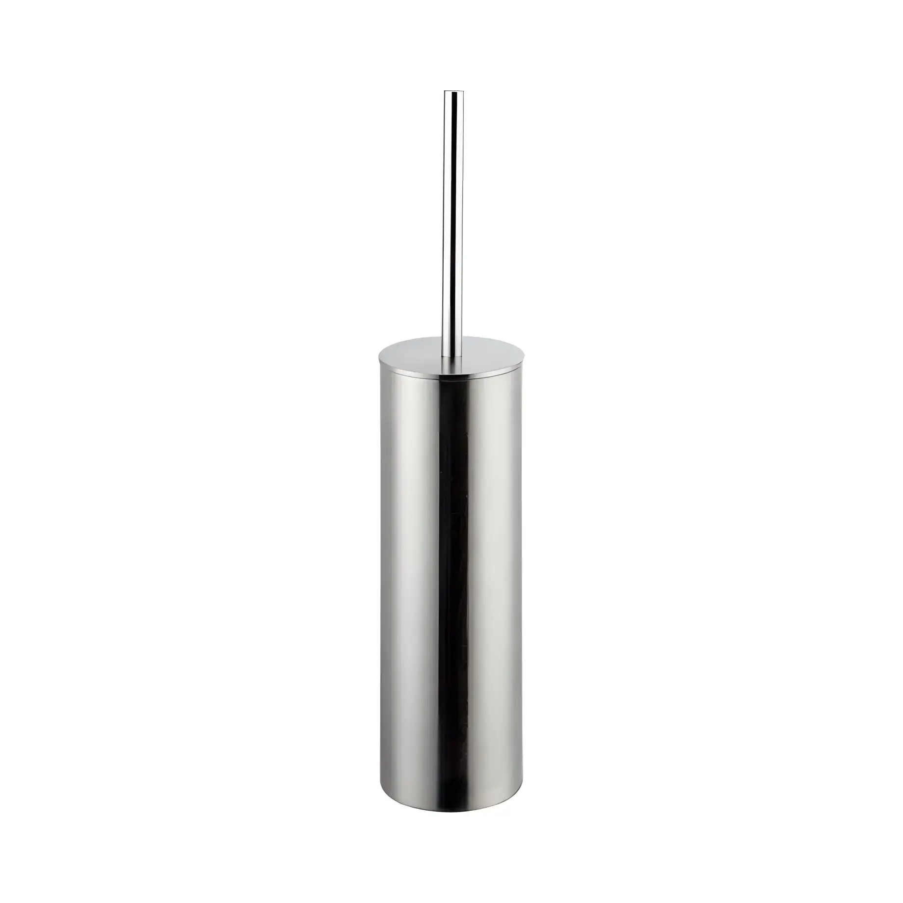 Йоржик для унітазу підлоговий Vema V17345.AC.005 Stainless Steel — вид на білому тлі