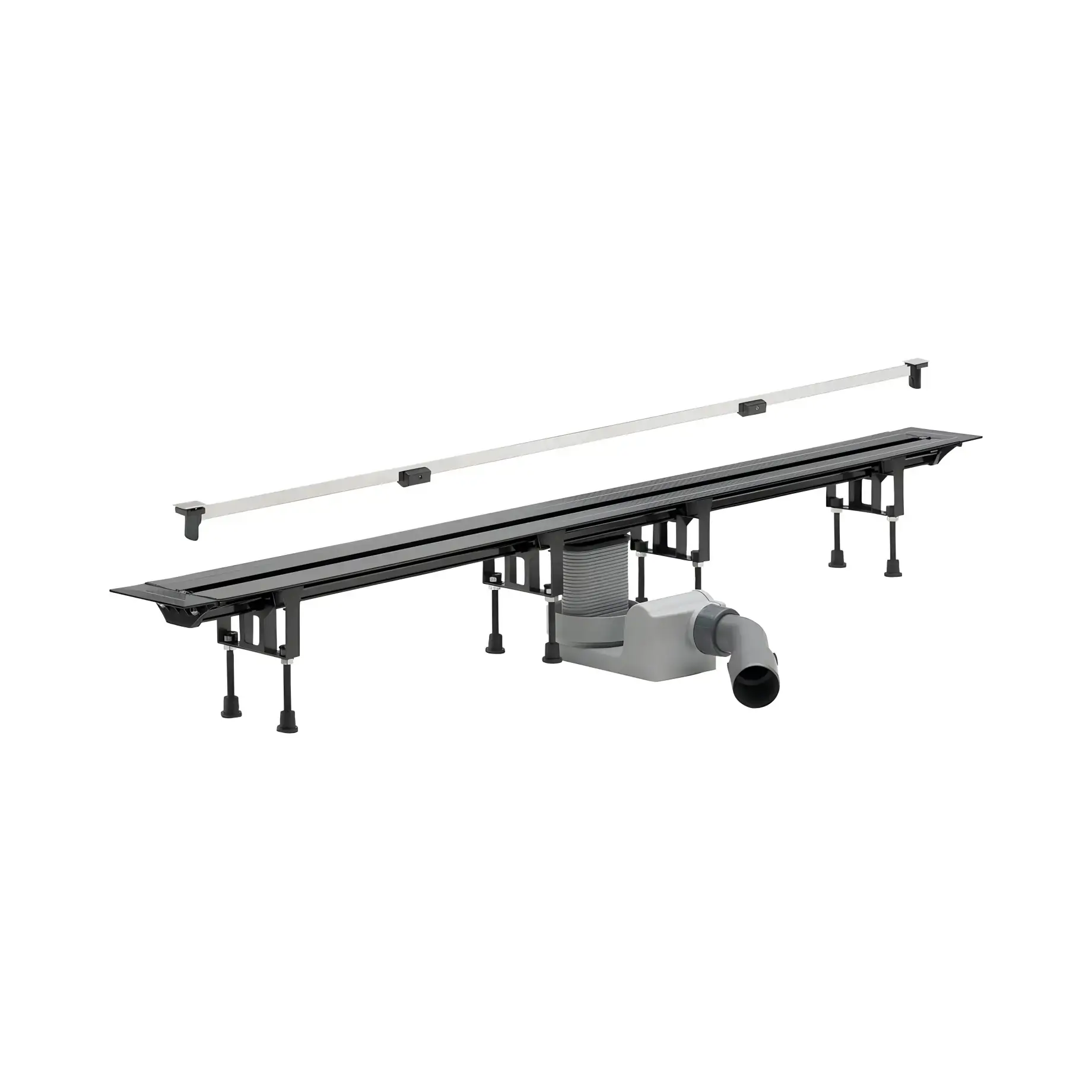 Комплект душовий трап підрізний Advantix Vario L300-1200 мм Viega 704353 Matt Chrome — ракурс 3/4