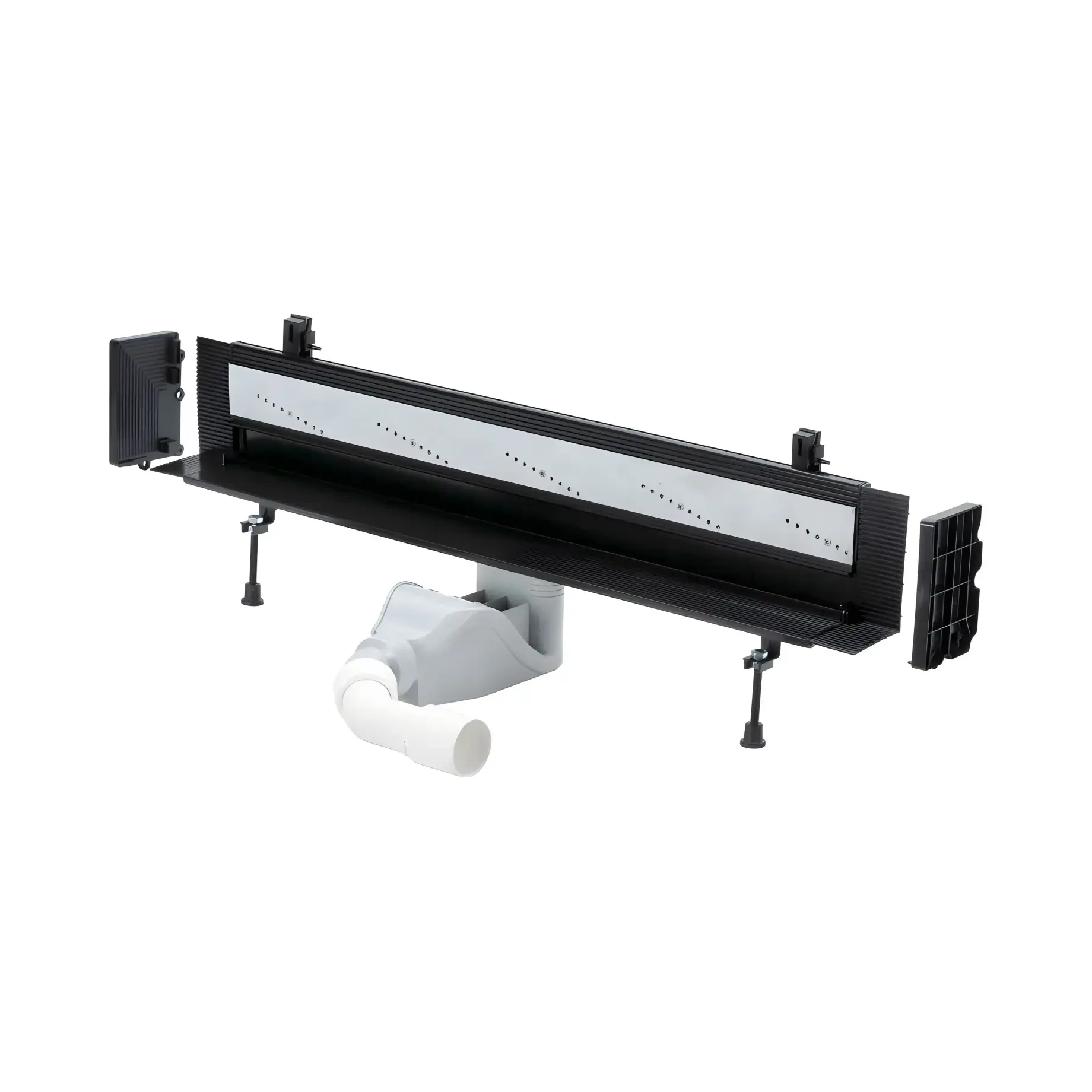 Монтажний комплект Advantix Vario Wall Drain L300-1200 мм, H95-150 мм Viega 736552 9.5-15 см — вид на білому тлі