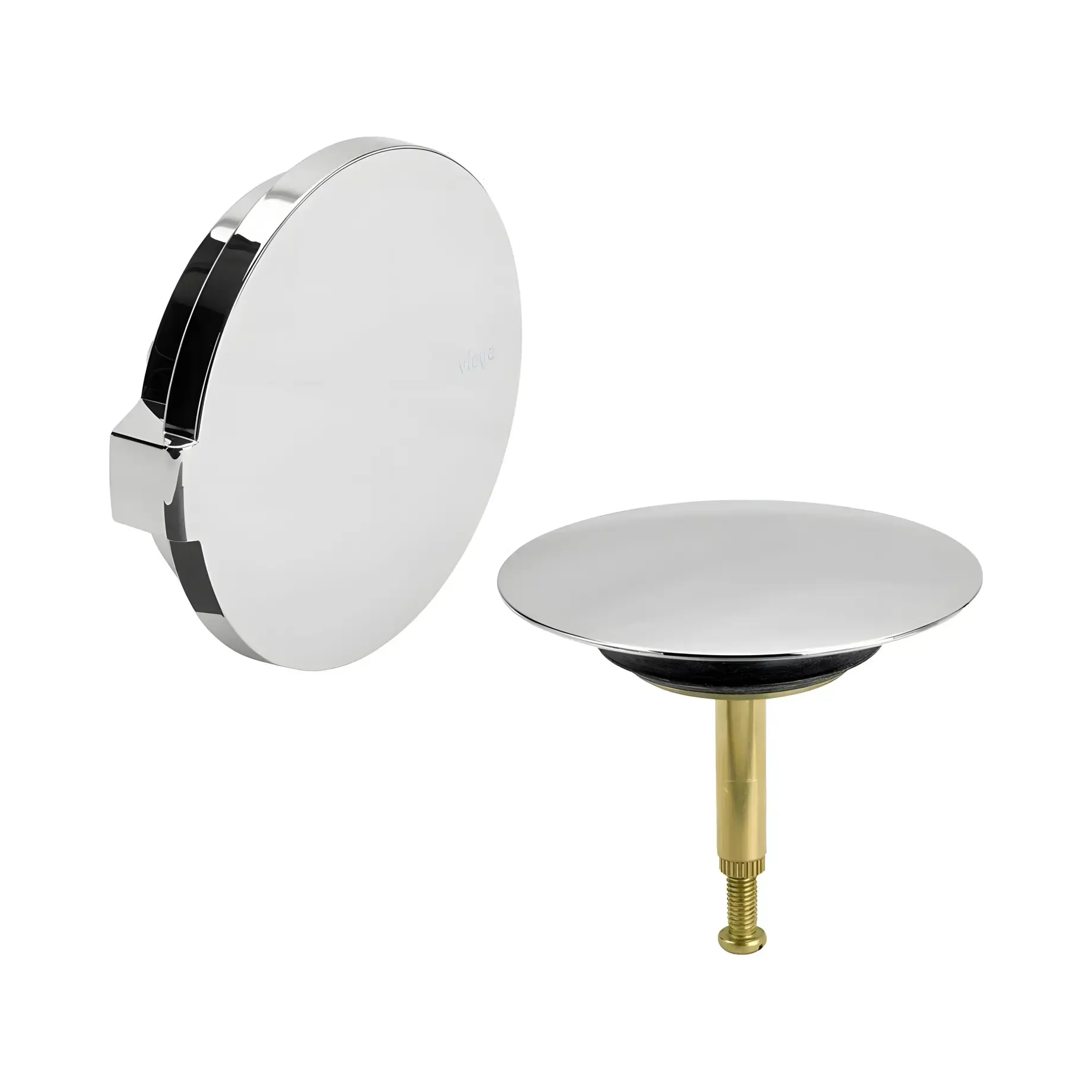 Комплект накладок Multiplex Trio Set Visign M5 Viega 721244 Chrome — вид на білому тлі