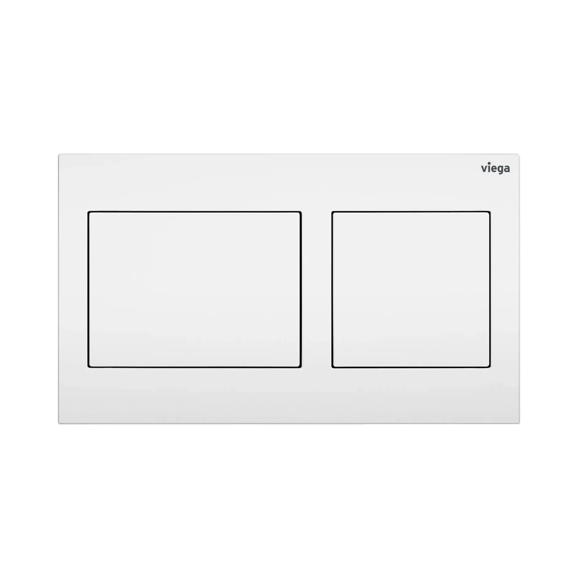 Змивна клавіша Prevista Visign for Style 21 Viega 773250 Alpine White 22 х 13 х 0.8 см — вид на білому тлі