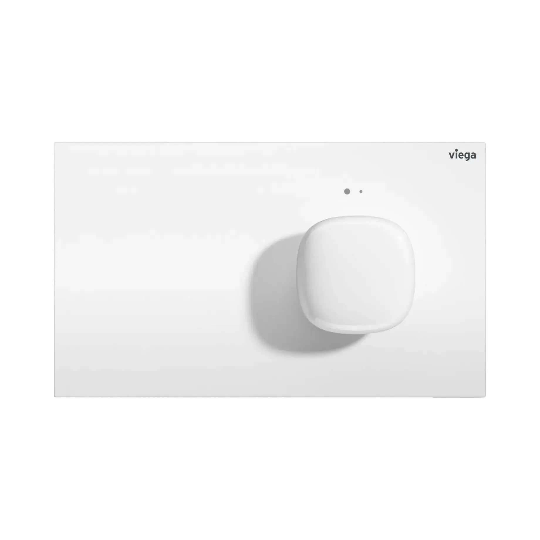 Електронна змивна клавіша Prevista Visign for More 202 Viega 773458 White 22 х 13 х 2.9см — вид на білому тлі