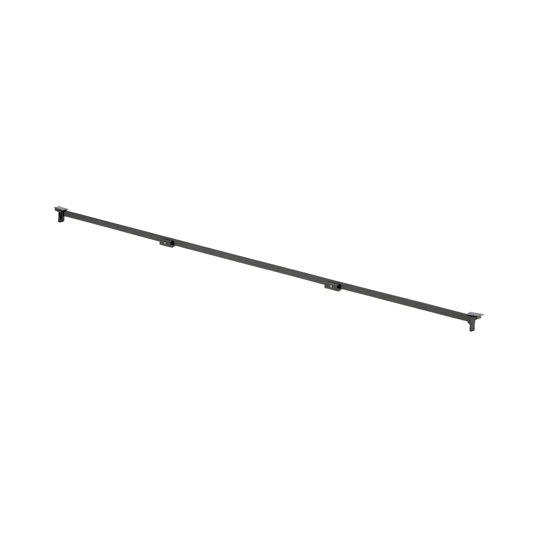 Решітка для душового каналу Visign SR2 L300-1200 мм Viega 711870 Matt Black 30-120 х 2 см — вид на білому тлі