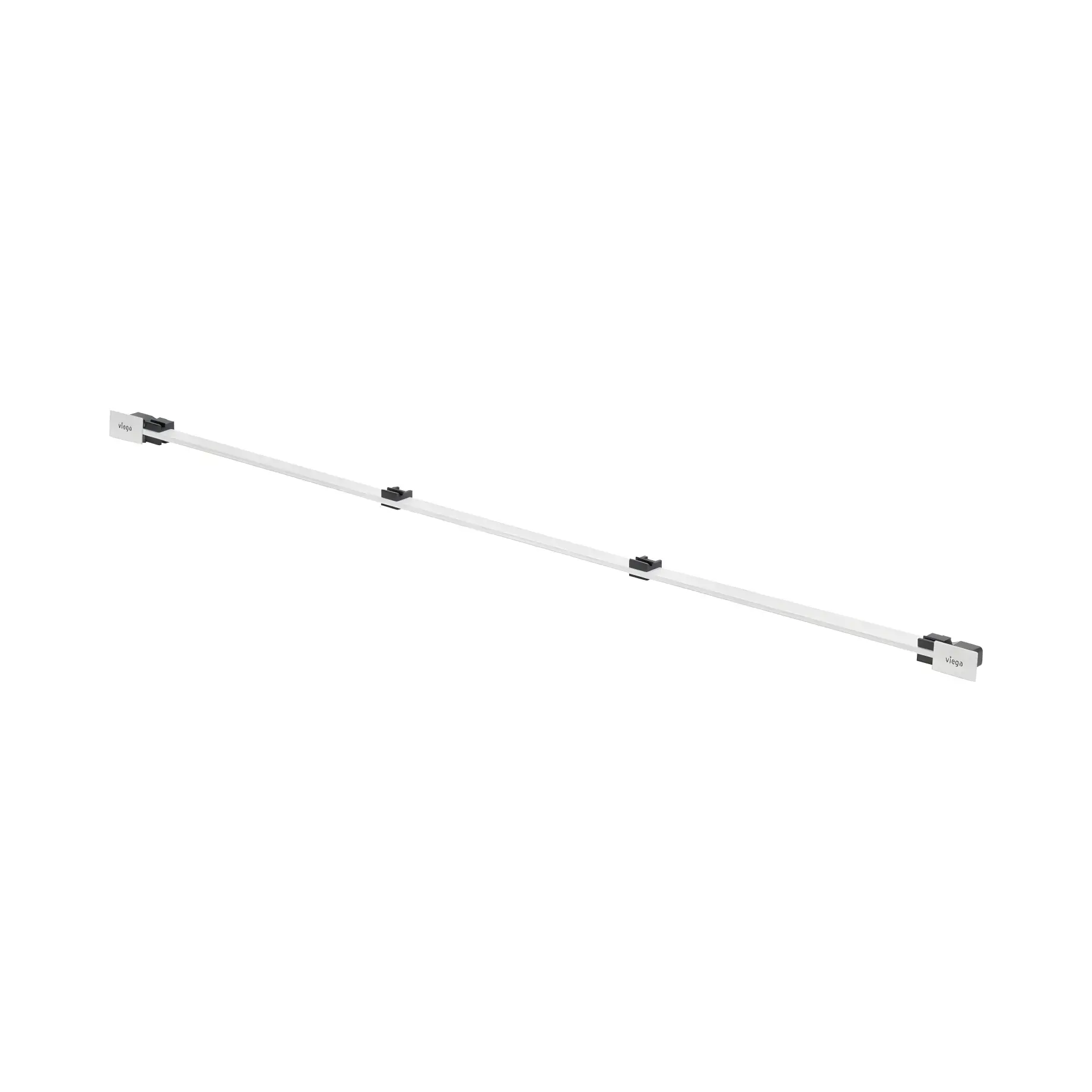Решітка для душового каналу Advantix Vario Wall Drain L300-1200 мм Viega 736590 White 30-120 х 2 см — вид на білому тлі
