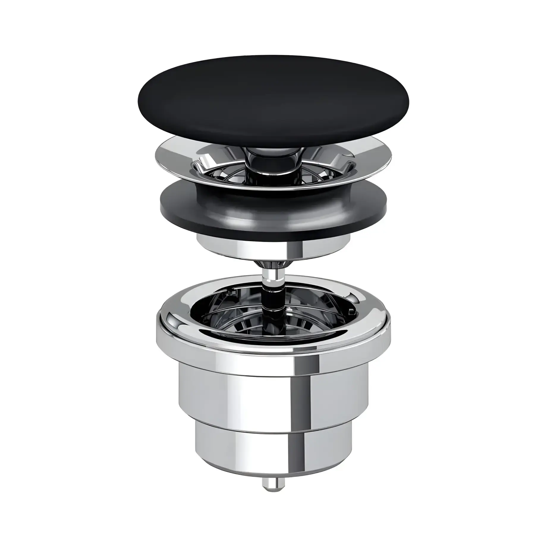 Незапірний клапан Villeroy & Boch 680800S5 Ebony — вид на білому тлі