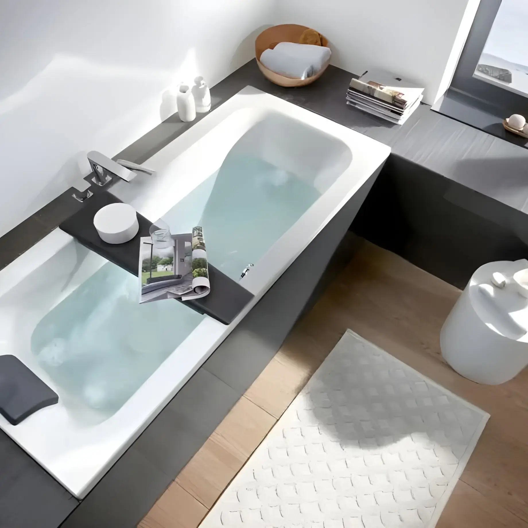 Багатофункціональна подушка Villeroy & Boch U906100PA Anthracite — бічний ракурс
