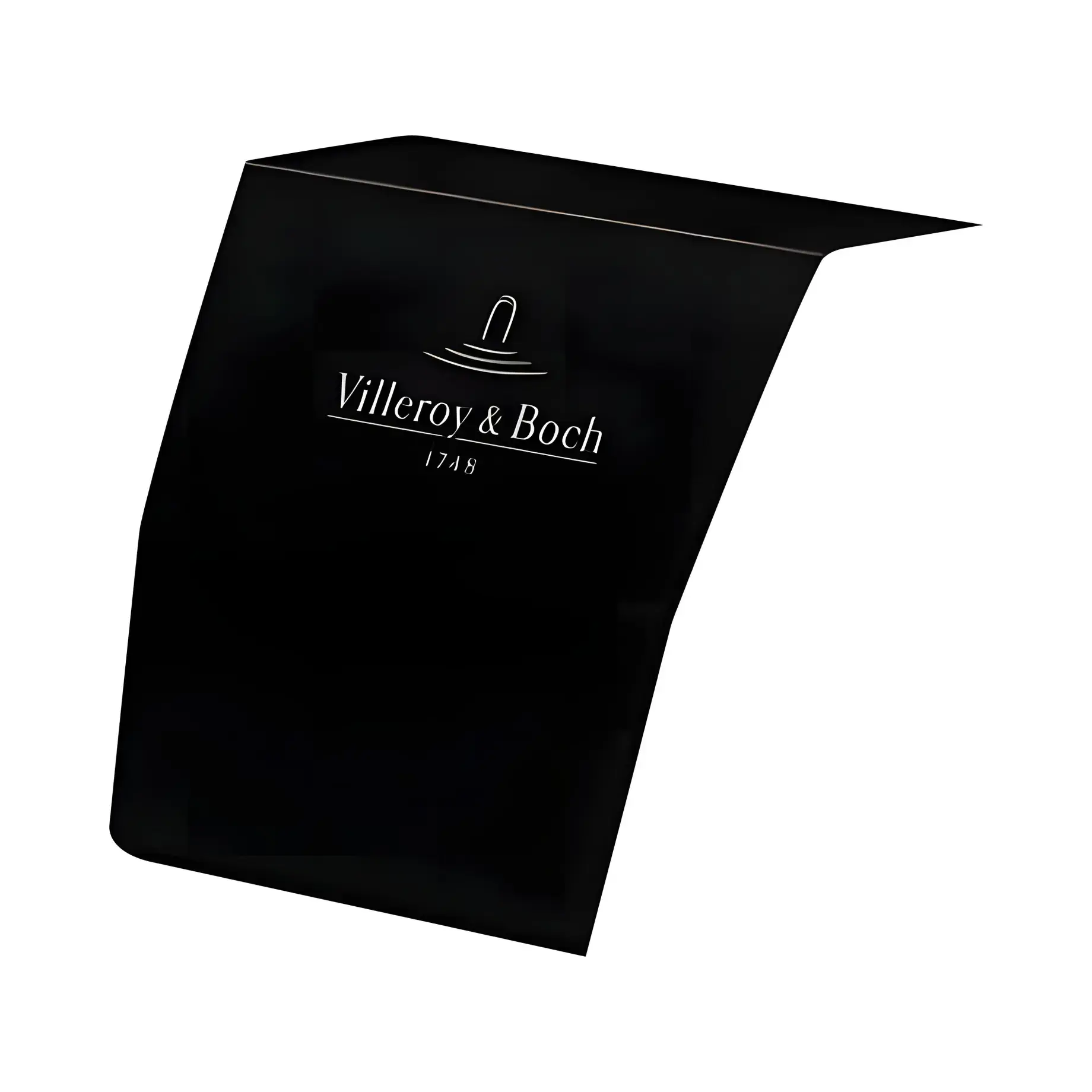 Комплект підключення води до зливу-переливу для ванни Squaro Edge 12 Villeroy & Boch UPCON0123-33 Black Matt — вид на білому тлі
