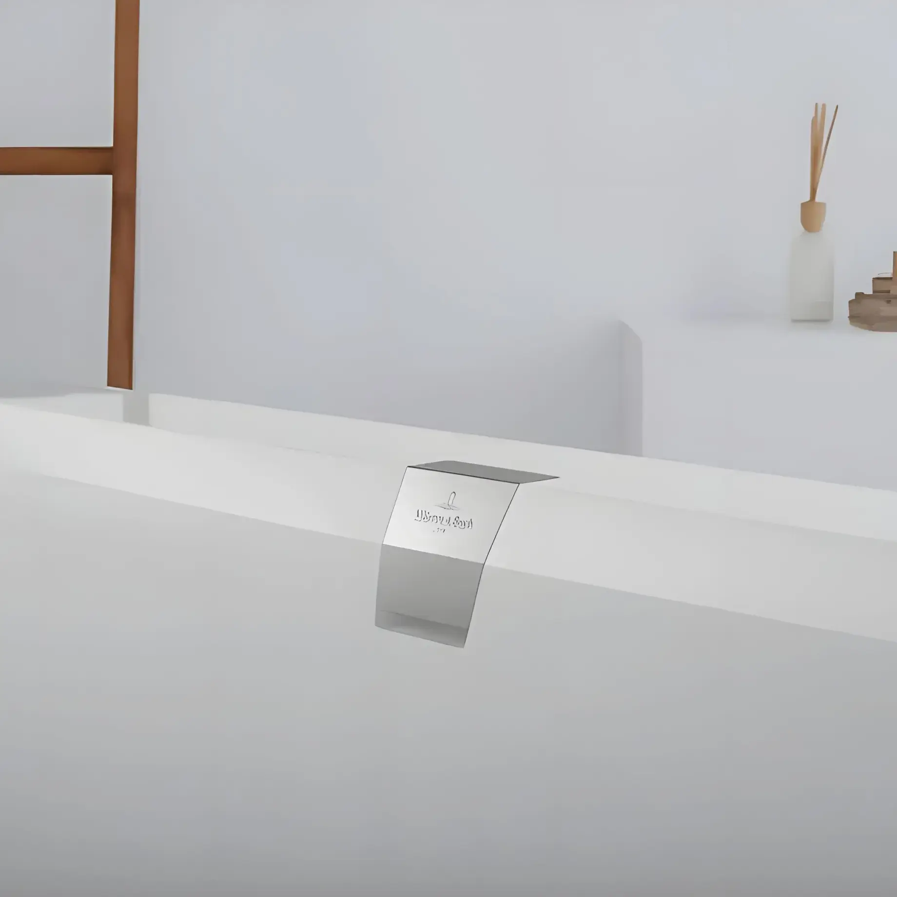 Комплект підключення води до зливу-переливу для ванни Squaro Edge 12 Villeroy & Boch UPCON0123 Хром — вид згори