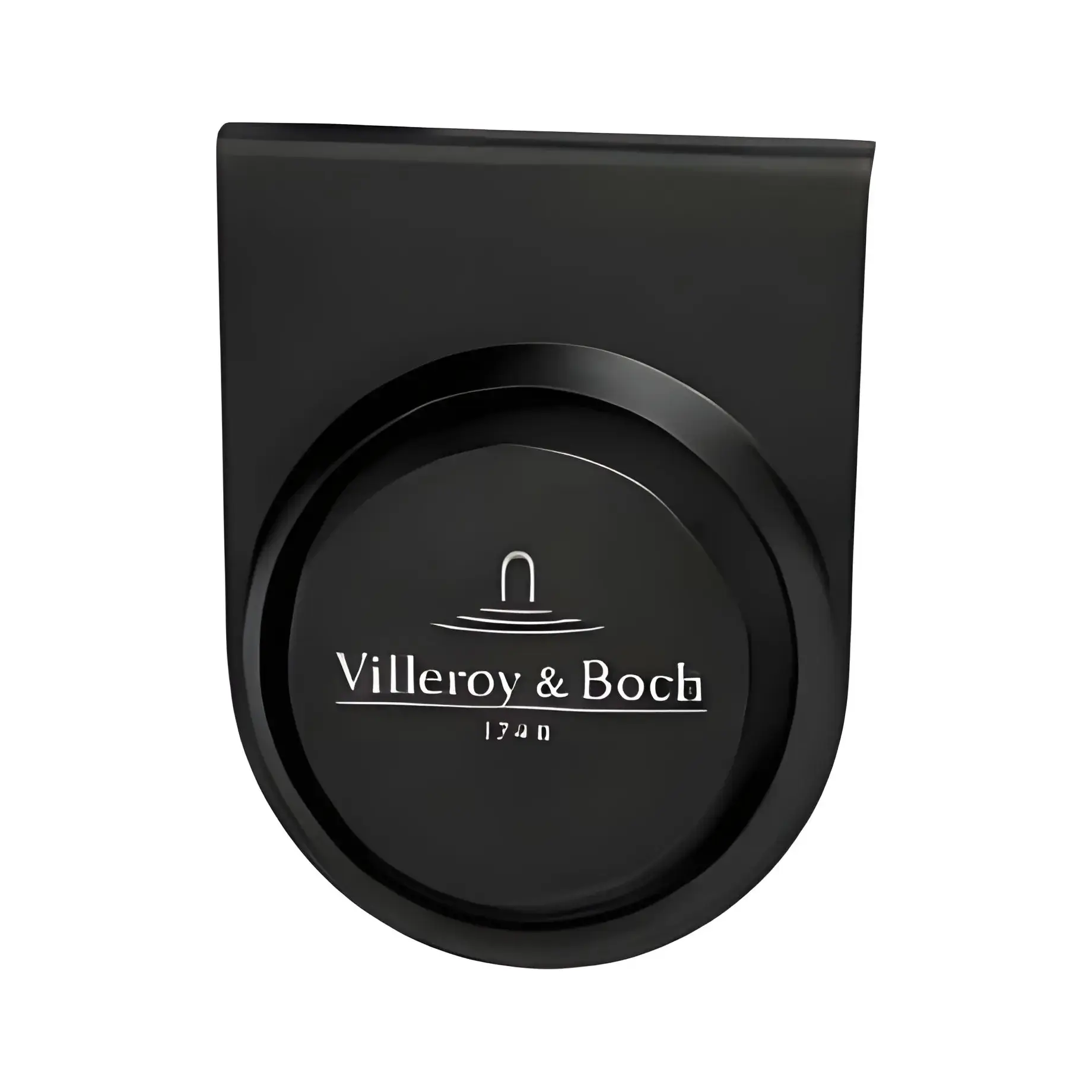 Комплект підключення води до зливу-переливу для ванни Oberon 2.0 Villeroy & Boch UPCON0136-33 Black Matt — вид на білому тлі