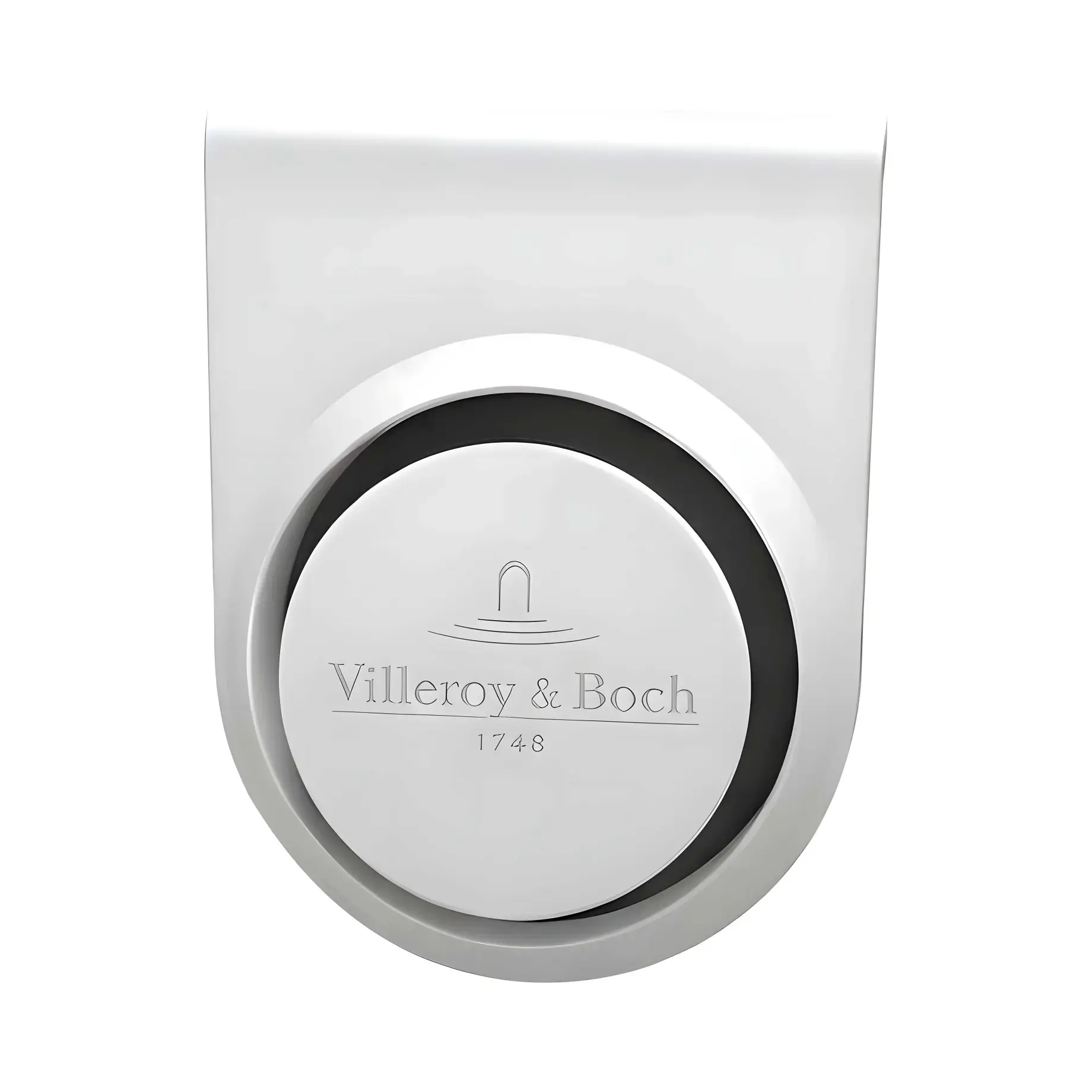 Комплект підключення води до зливу-переливу для ванни Oberon 2.0 Villeroy & Boch UPCON0136-RW Stone White — вид на білому тлі