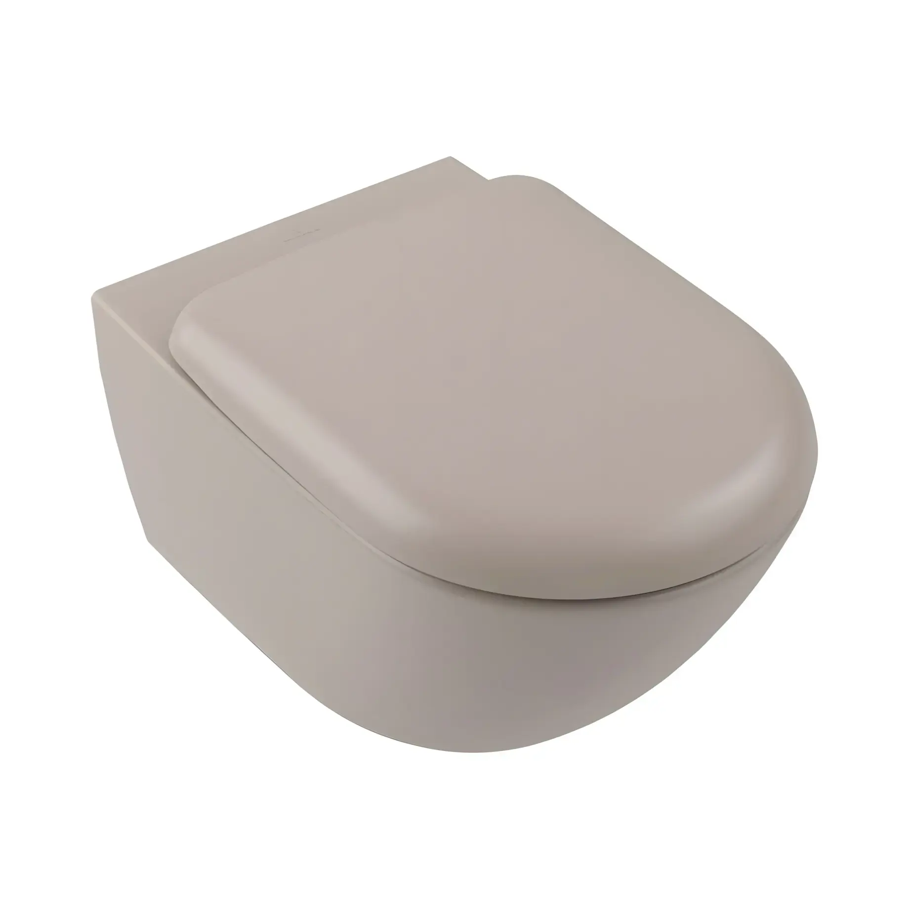 Унітаз Antao Villeroy & Boch 4674T0AM Almond CeramicPlus 37 х 56 см — вид на білому тлі