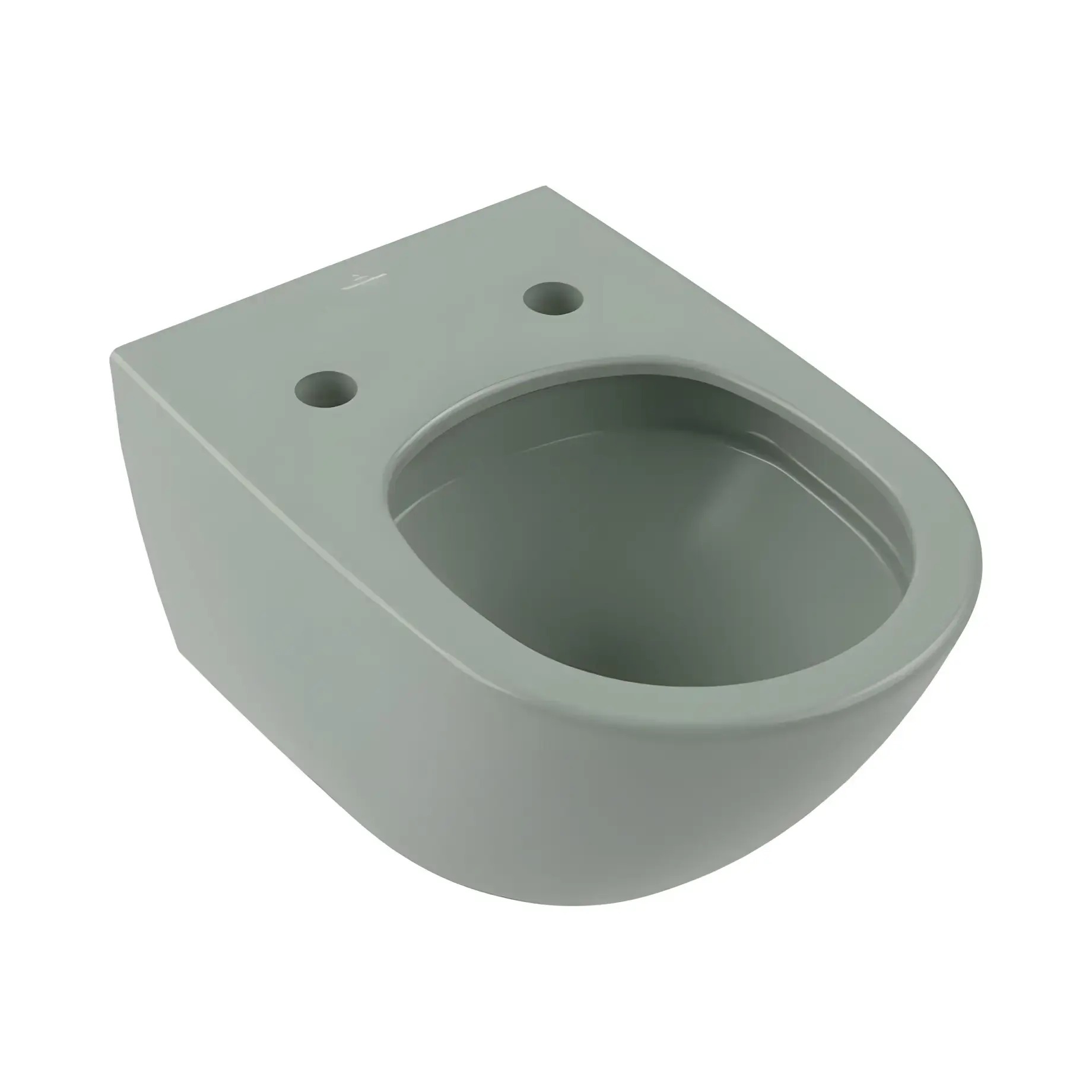 Унітаз Antao Villeroy & Boch 4674T0R8 Morning Green CeramicPlus — вид спереду